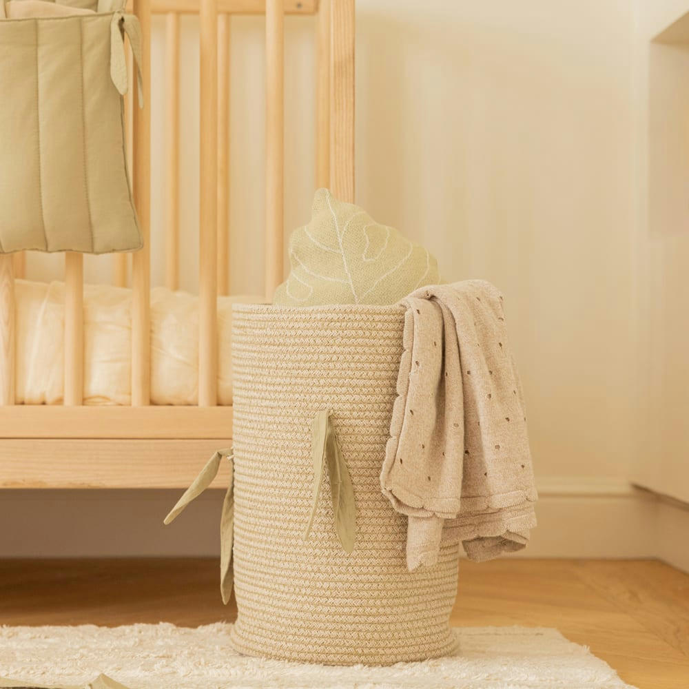 BAMBOO - Panier Canne en Bambou - Naturel 35x24x24 cm