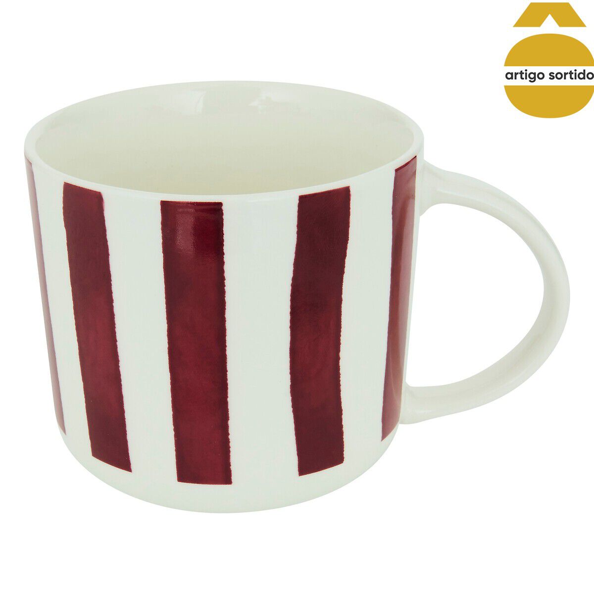 Caneca CHERI multicolor em porcelana 34cl