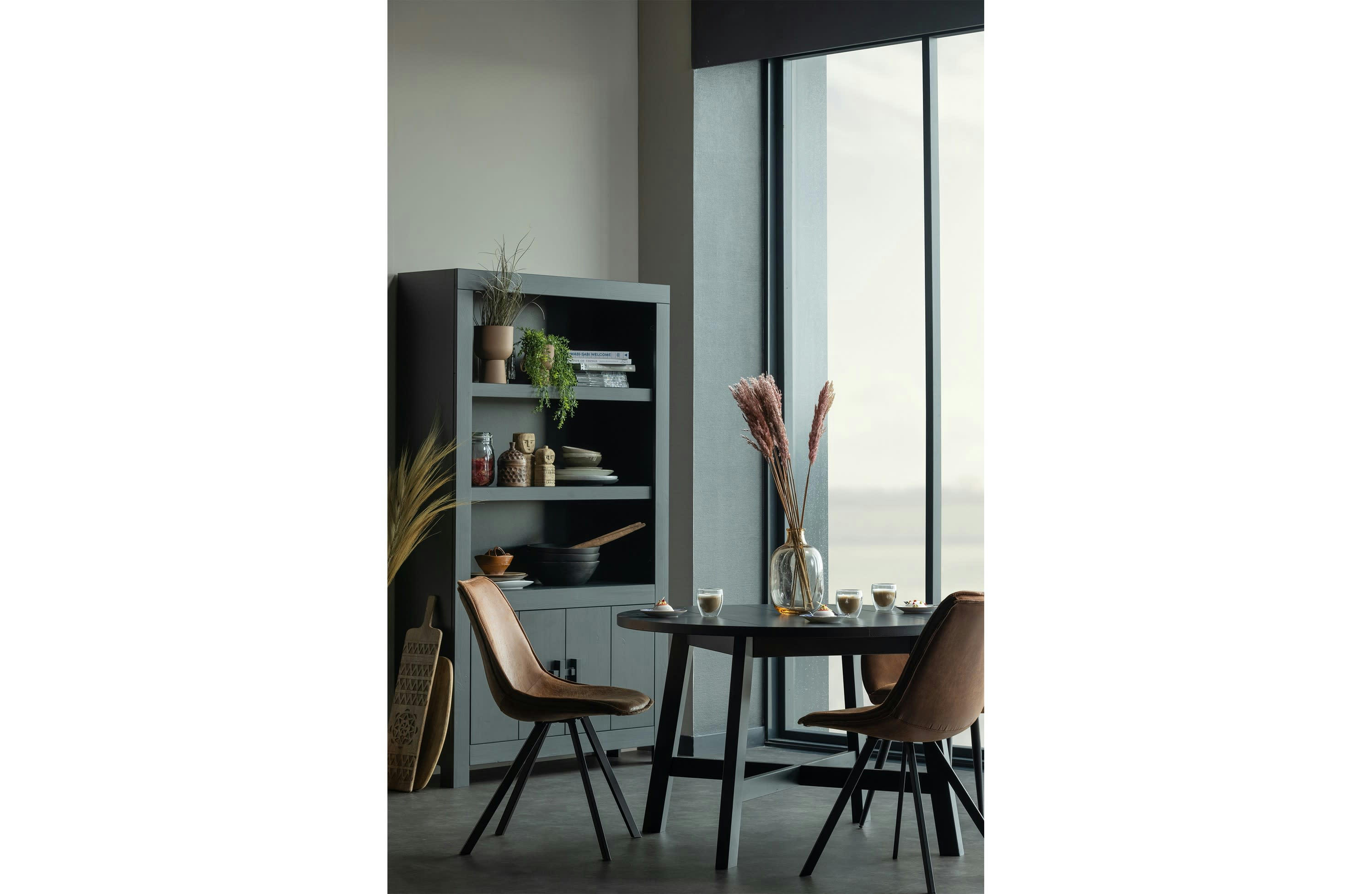 BENSON - Table en bois noir