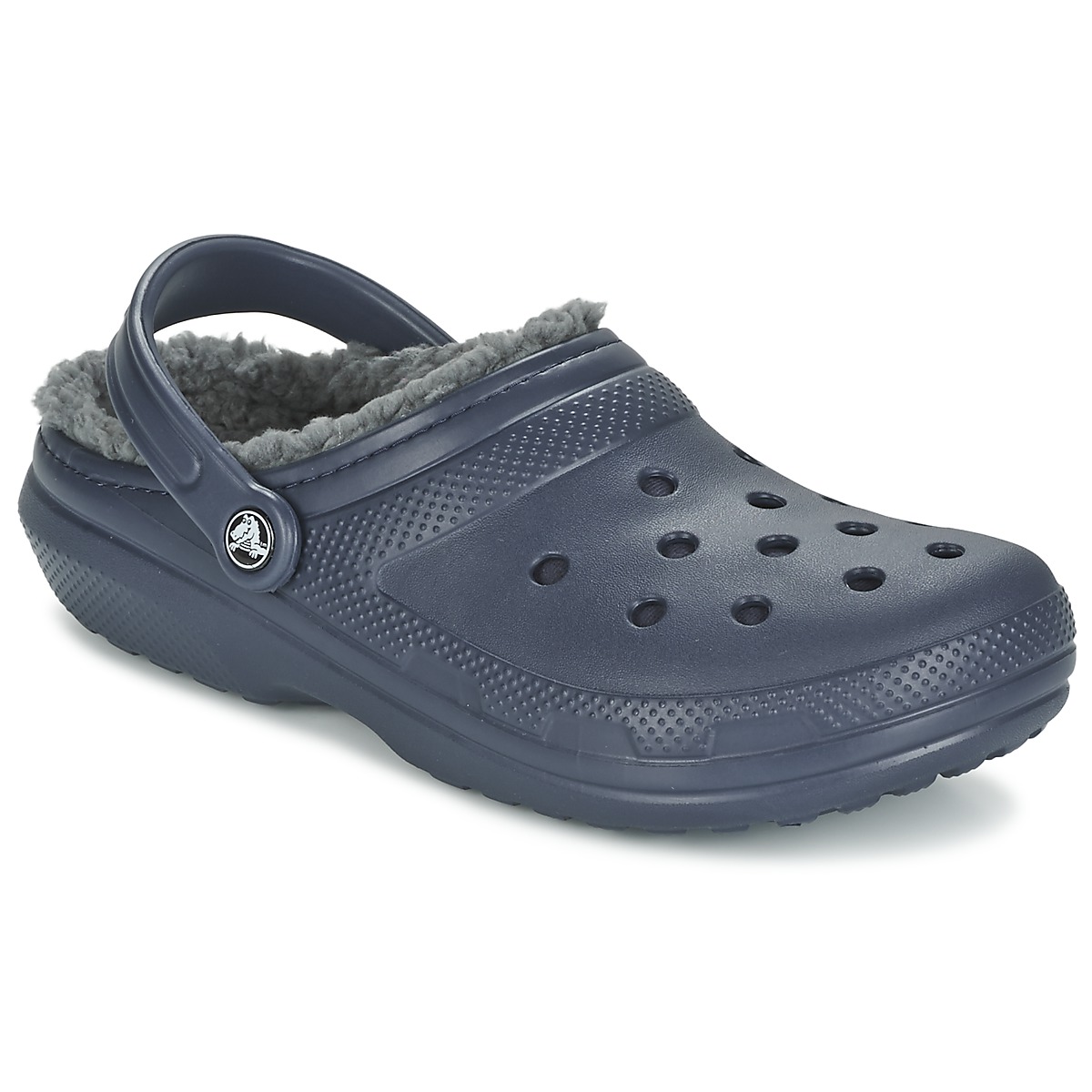 Crocs - CLASSIC LINED CLOG - Marine / Grey