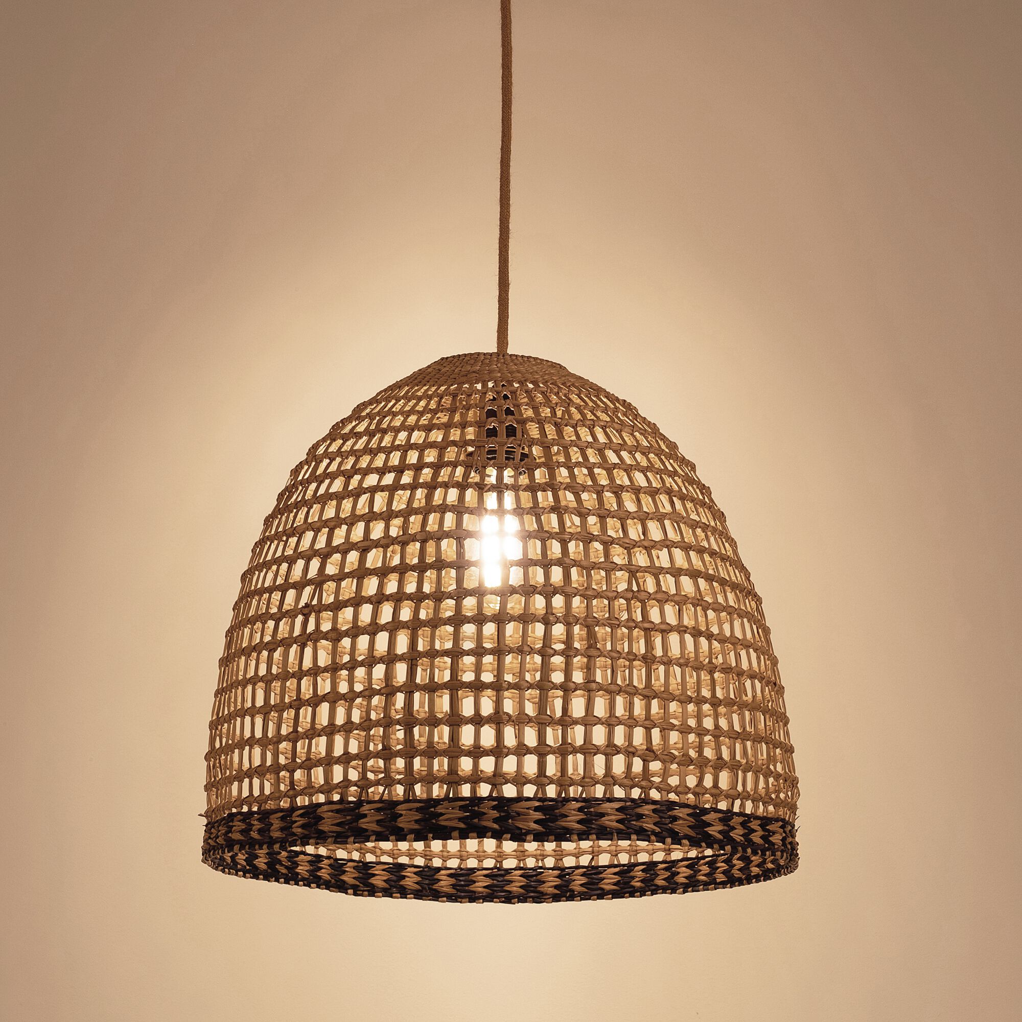 LAIS - Suspension non électrifiée en jonc de mer D45cm - naturel