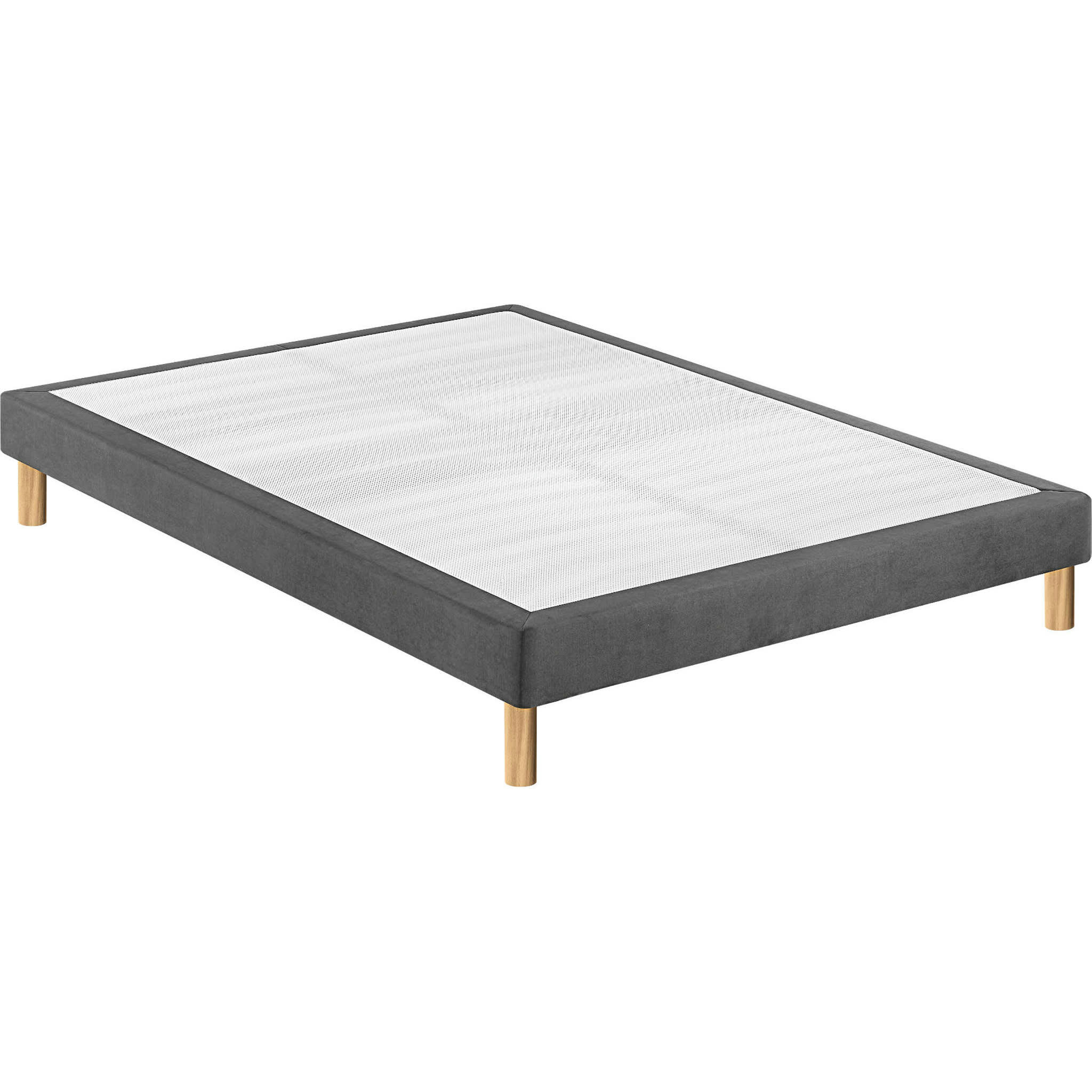 PENCIL - Sommier déco morphologique avec pieds 160x200