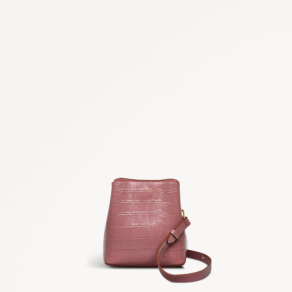 Dukes Place - Faux Croc Small Compartment Cross Body Bag - RHE11816