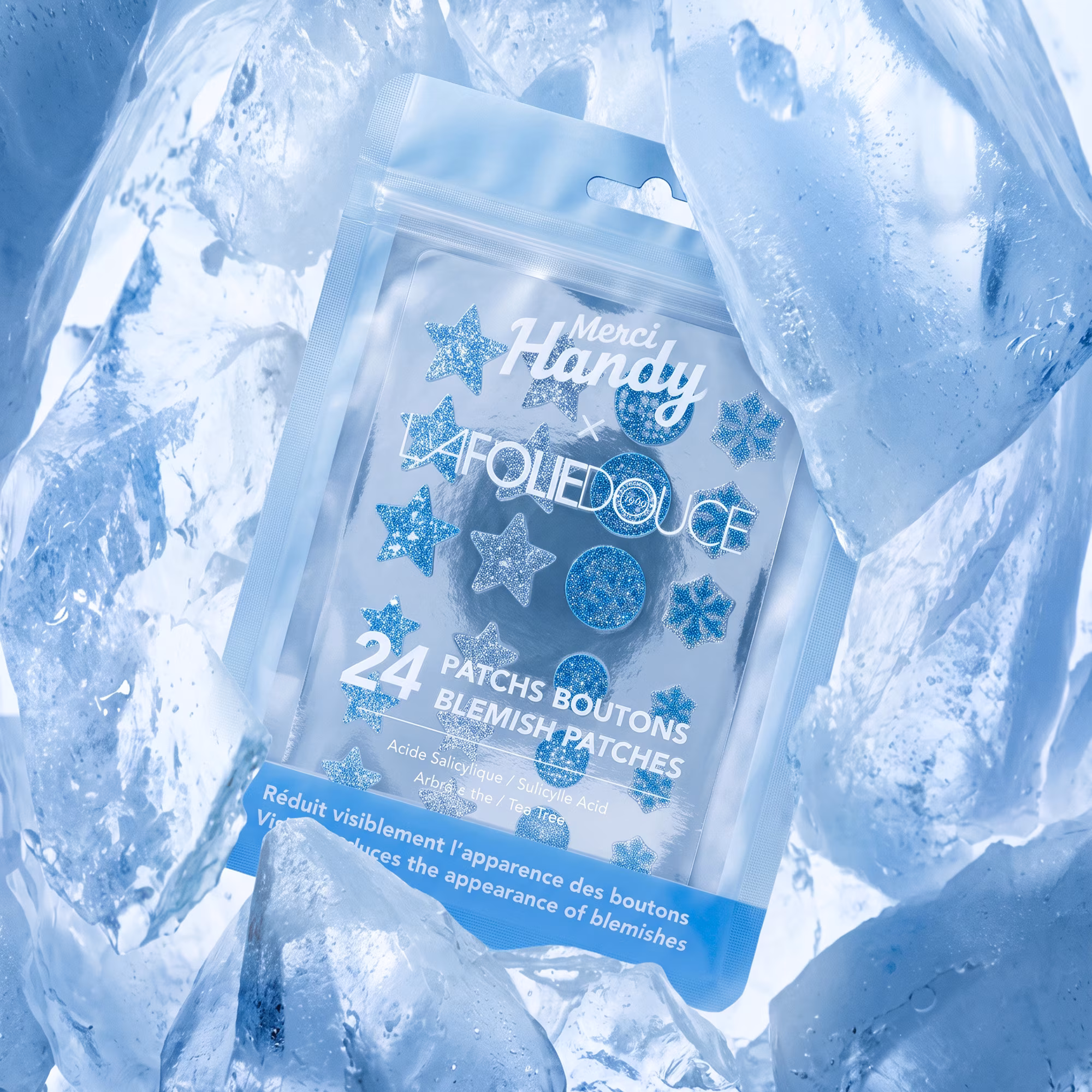 MERCI HANDY × LA FOLIE DOUCE™Patchs boutons (x24 patchs)