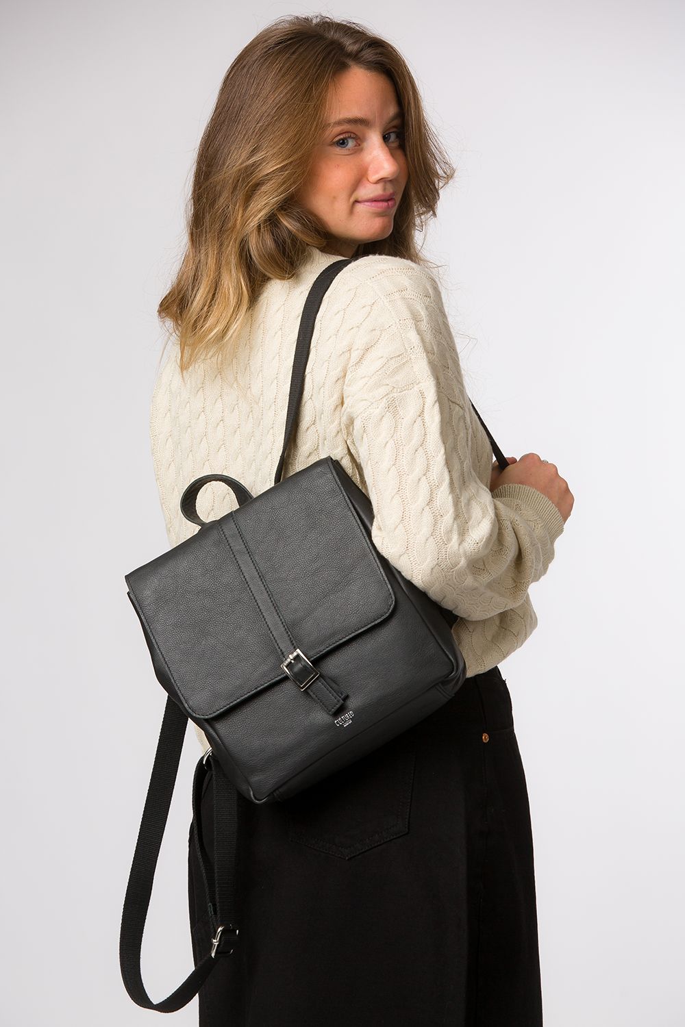 Cultured London Danica' Leather Backpack