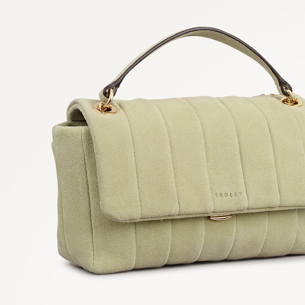 Burton Way - Quilt Suede - Small Flapover Cross Body