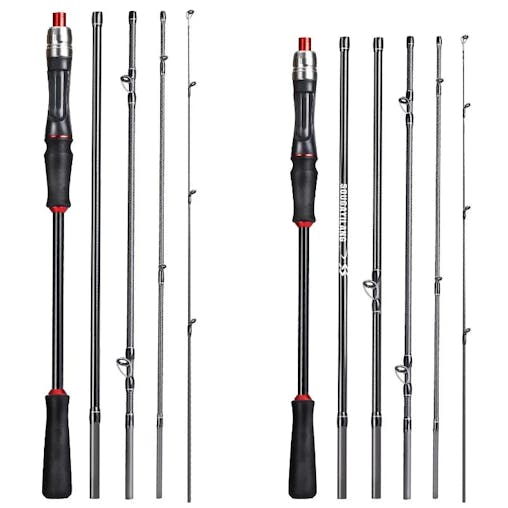 NNEOBA 2.1M Carbon Fiber Casting Rod 6-Section Black