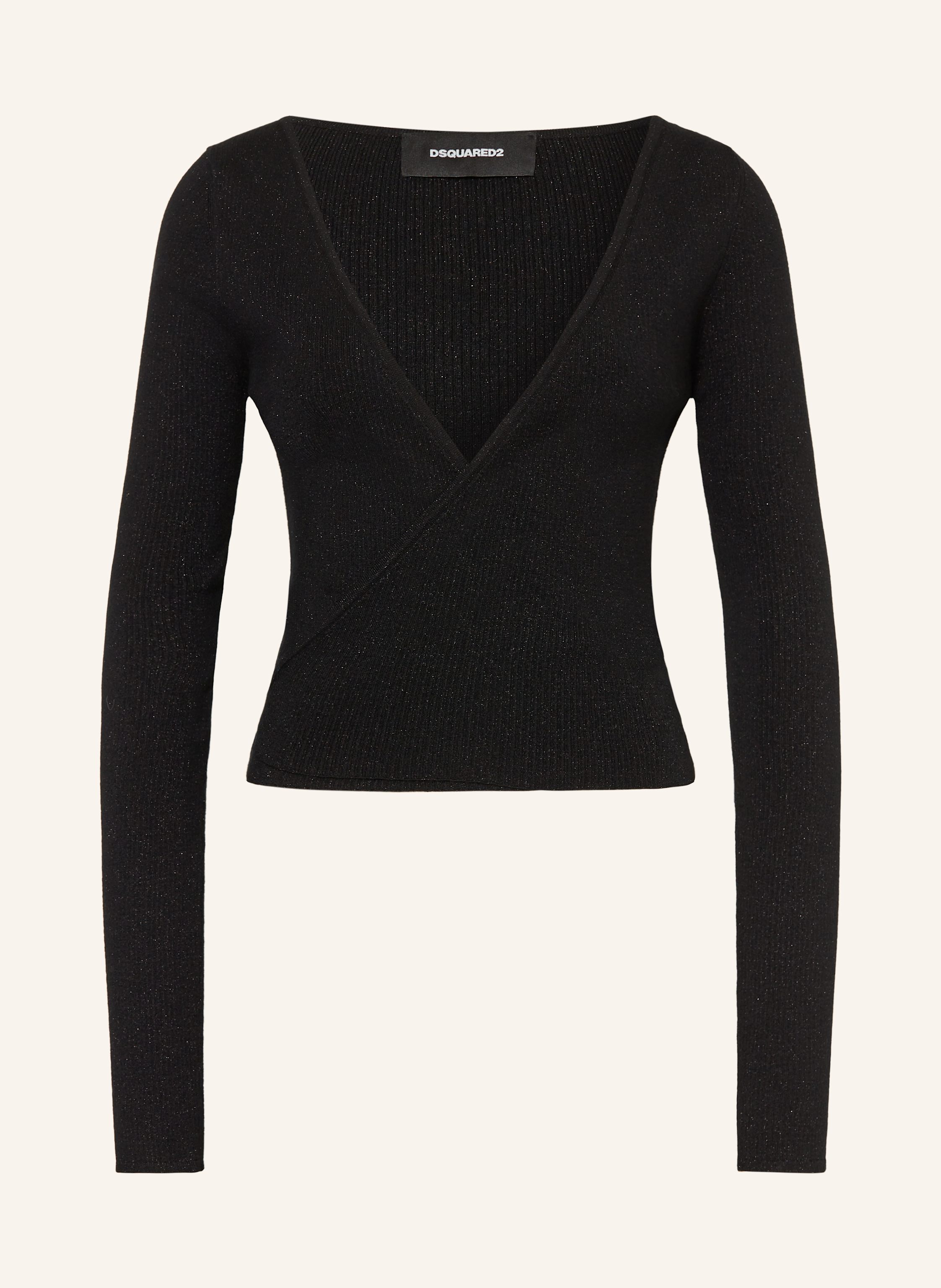 DSQUARED2 Strickjacke mit Glitzergarn