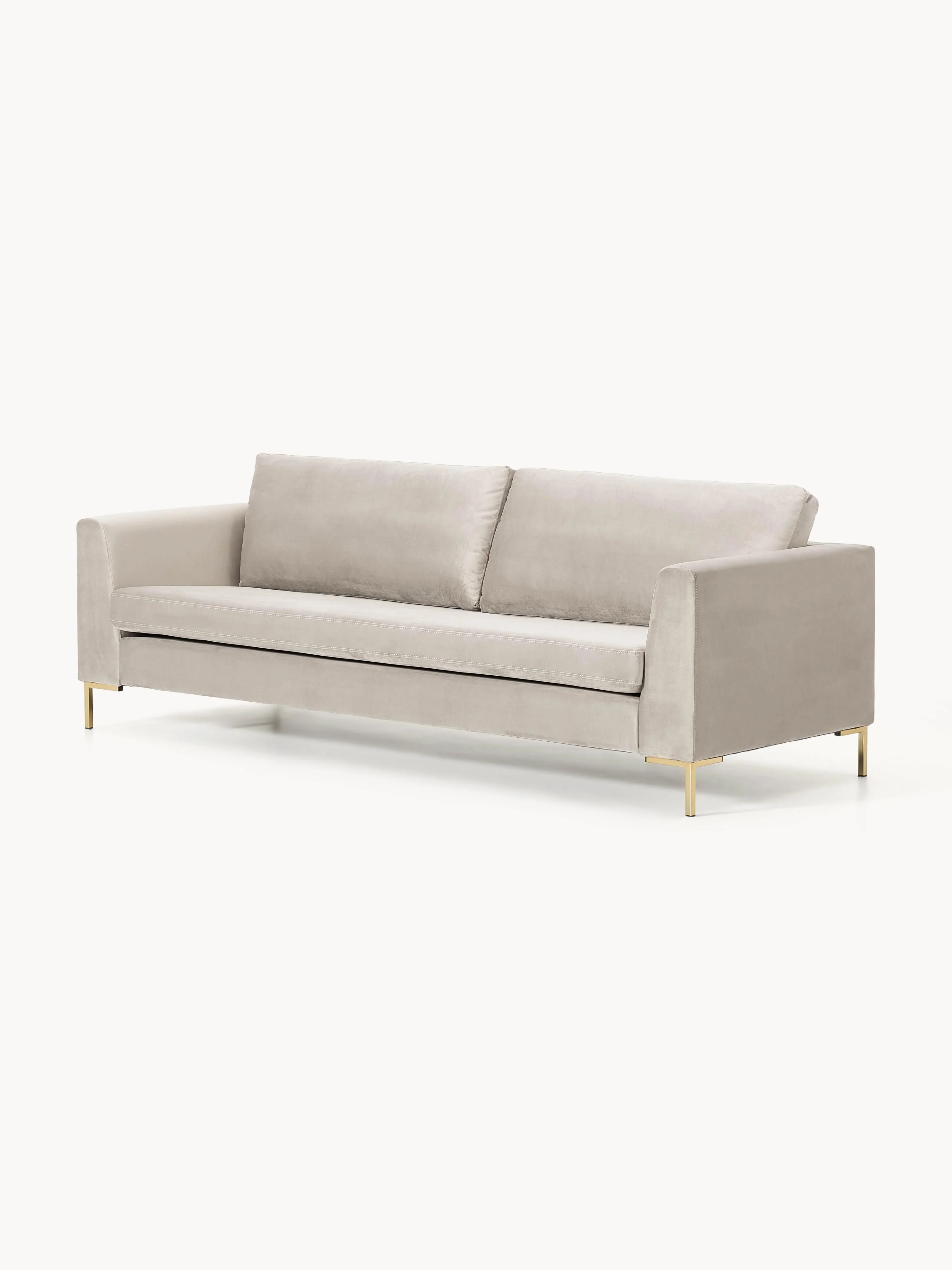 Samt-Sofa Luna, 3-Sitzer