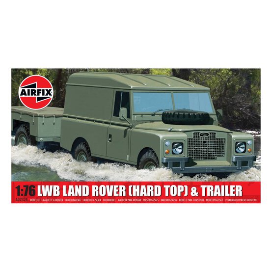Airfix LWB Land Rover and Trailer Model Kit 1:76