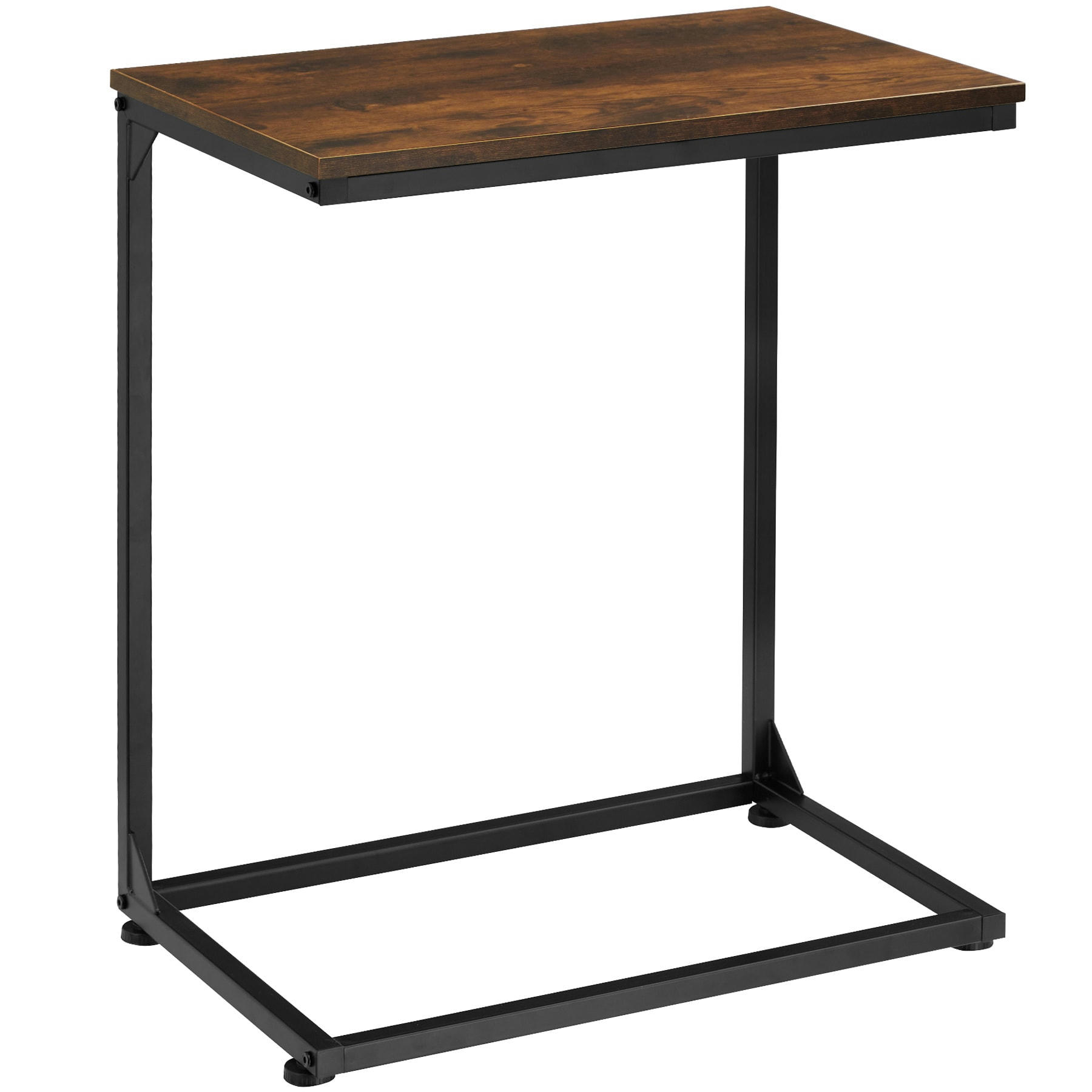 - Table d'appoint Style industriel Bois foncé industriel, rustique