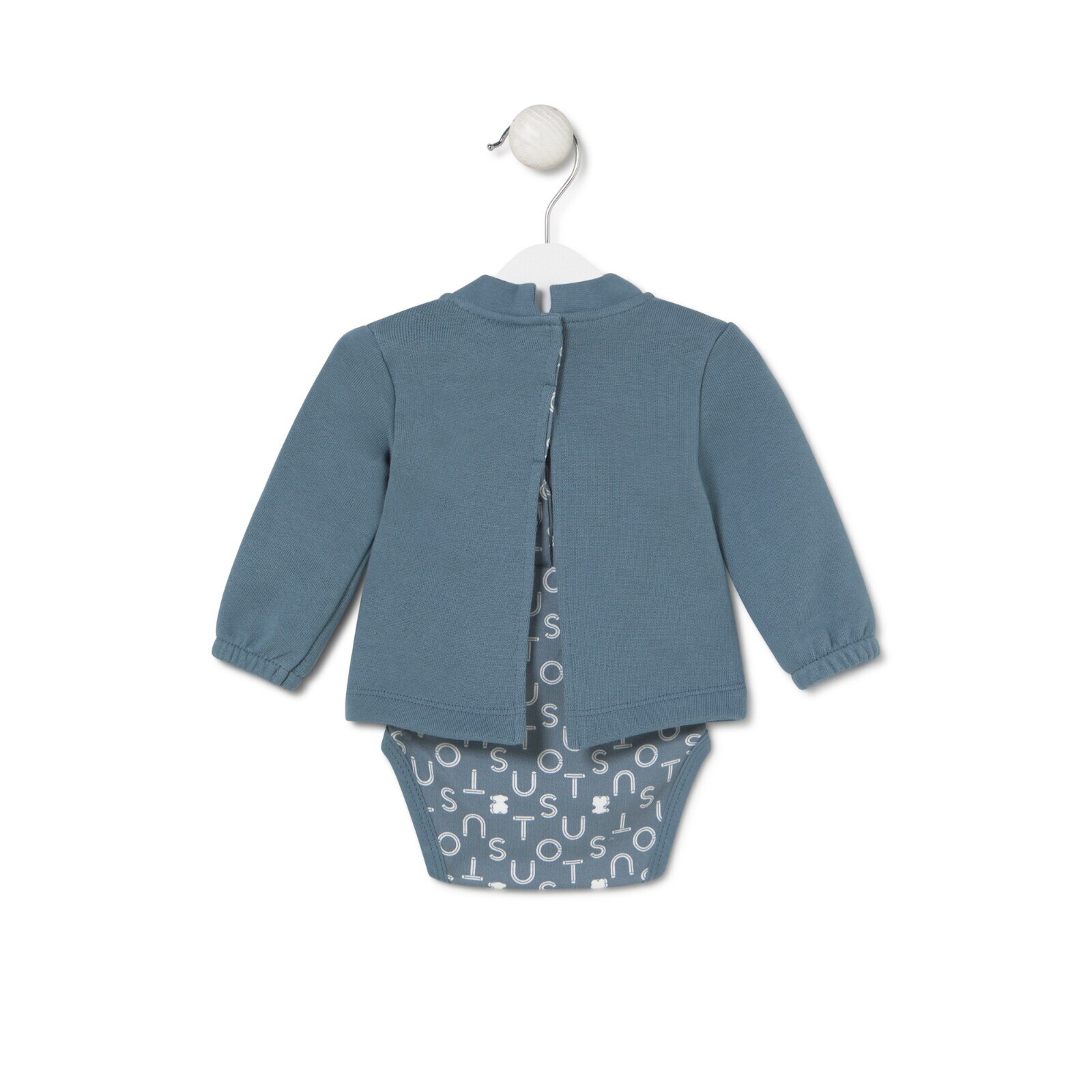Body con blusa de bebé soft marino