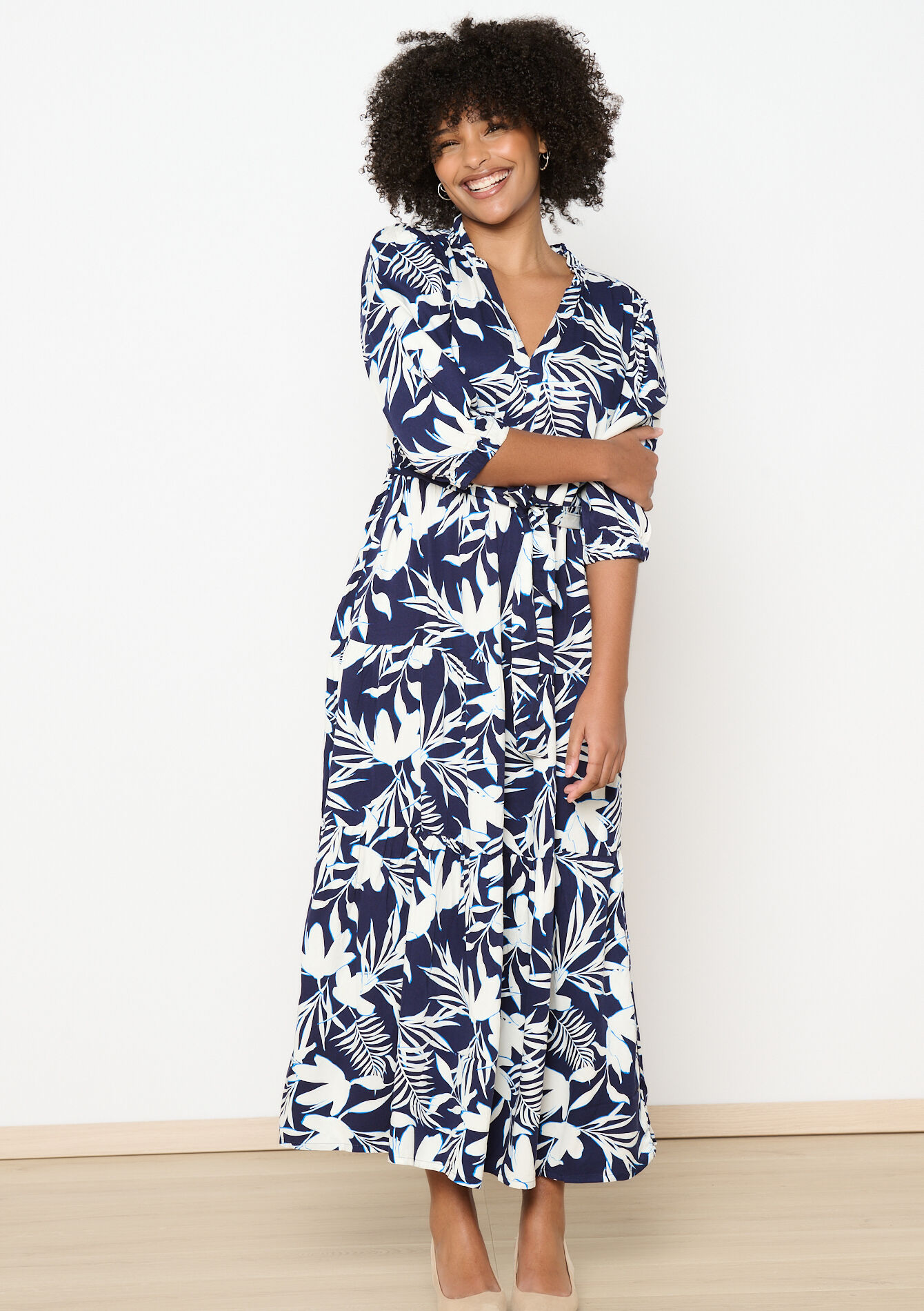 Maxi-jurk met bloemenprint