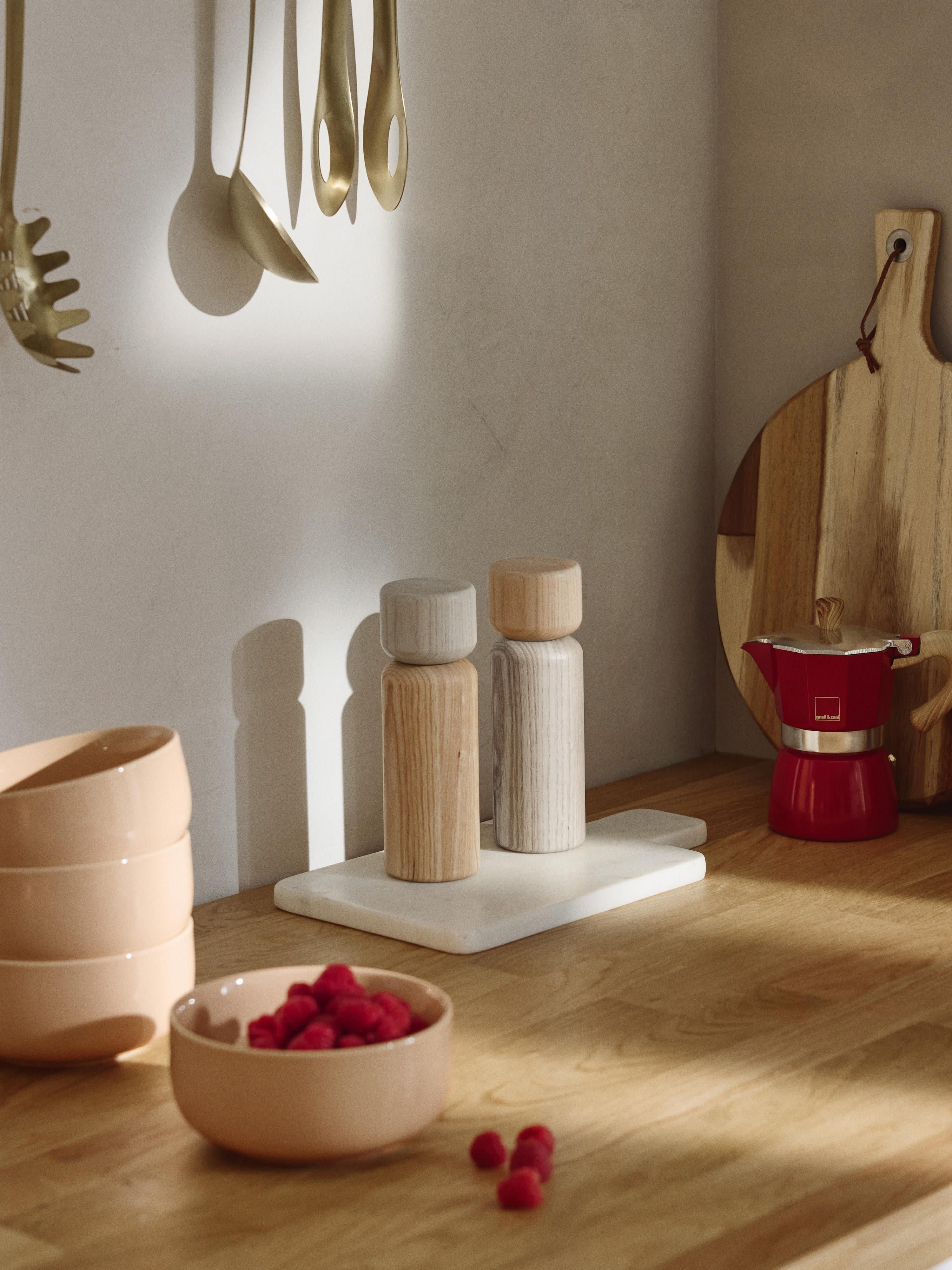 Salz- & Pfeffermühle Anis aus Eschenholz, 2er-Set