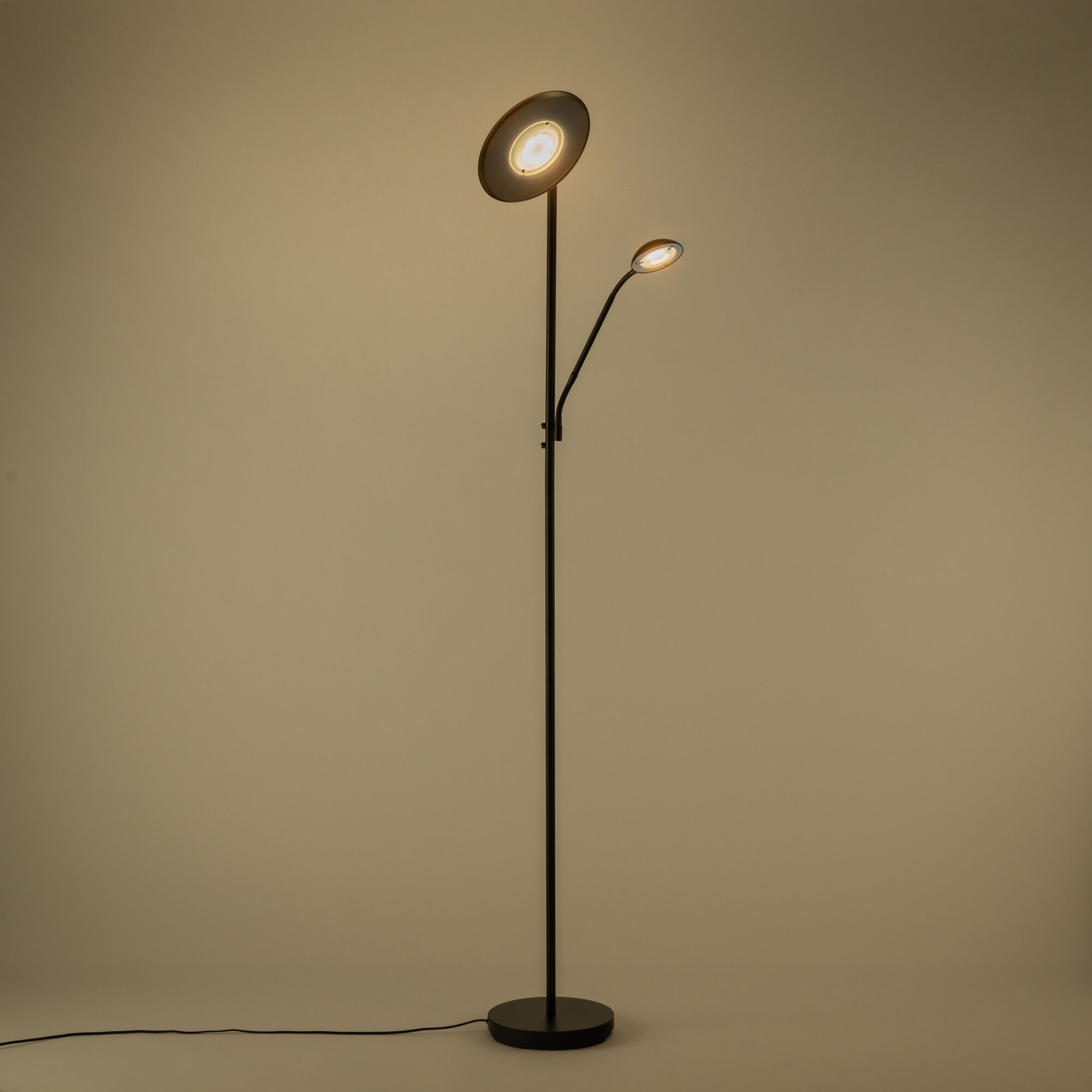 ZENITH - Lampadaire électrifié droit en acier H180cm - noir