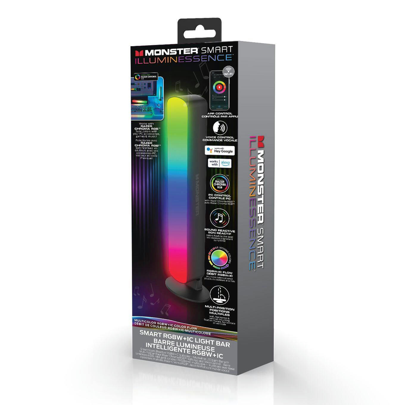 Monster Illuminessence Light Bar Smart Light with RGB IC & Sound Reactive Technology