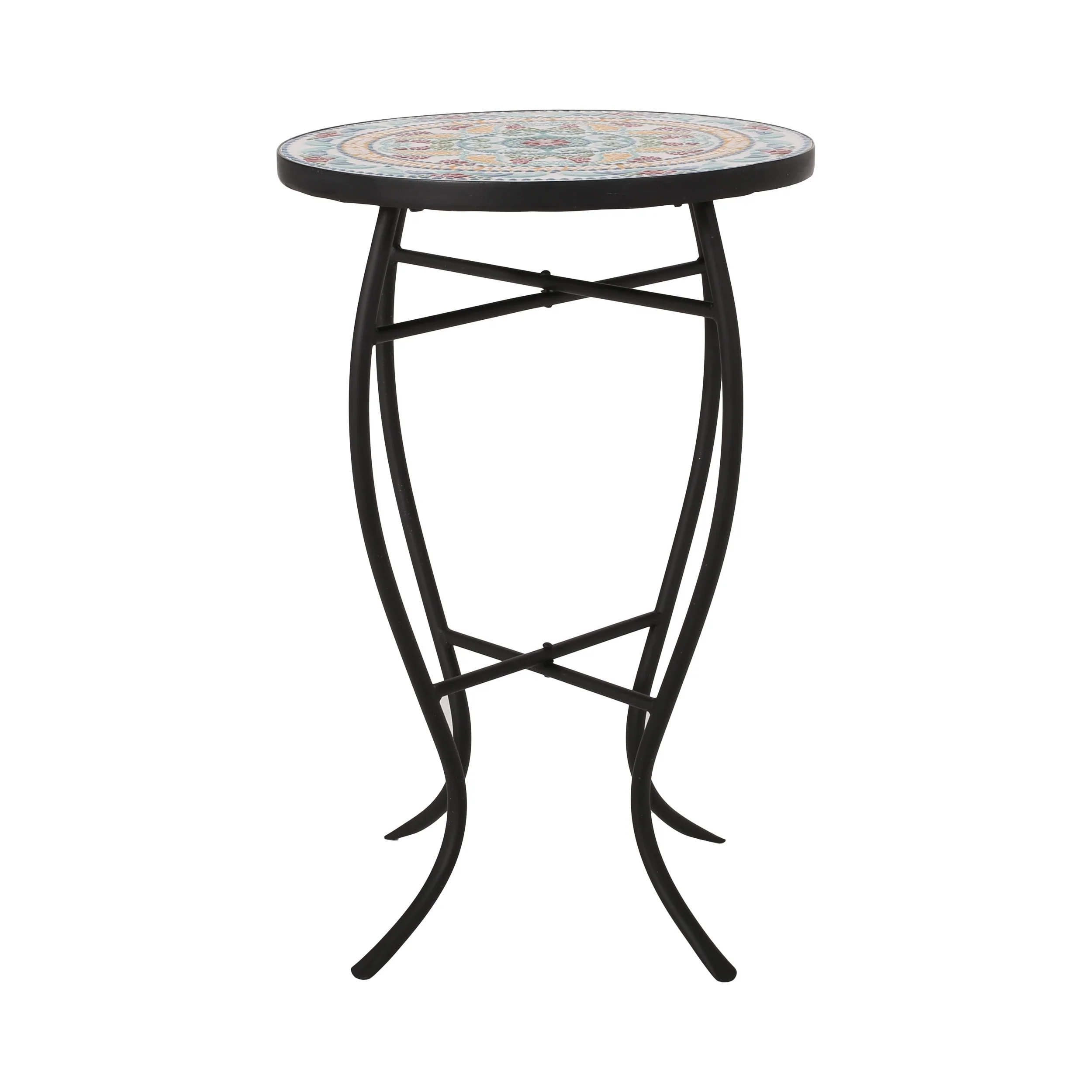 La Crescenta Outdoor Side Table with Tile Top by Christopher Knight Home
