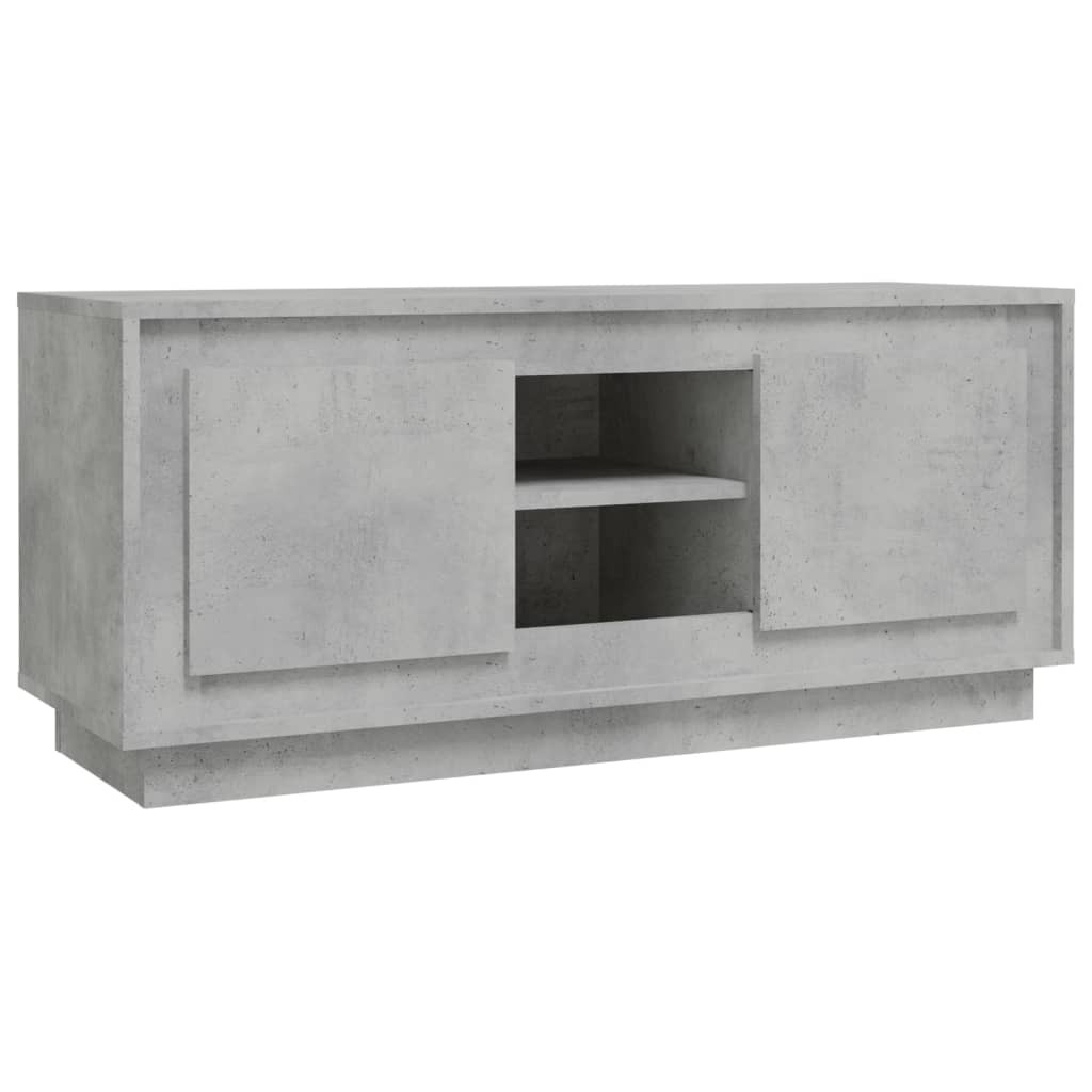 Szafka pod TV szarość betonu 102x35x45 cm