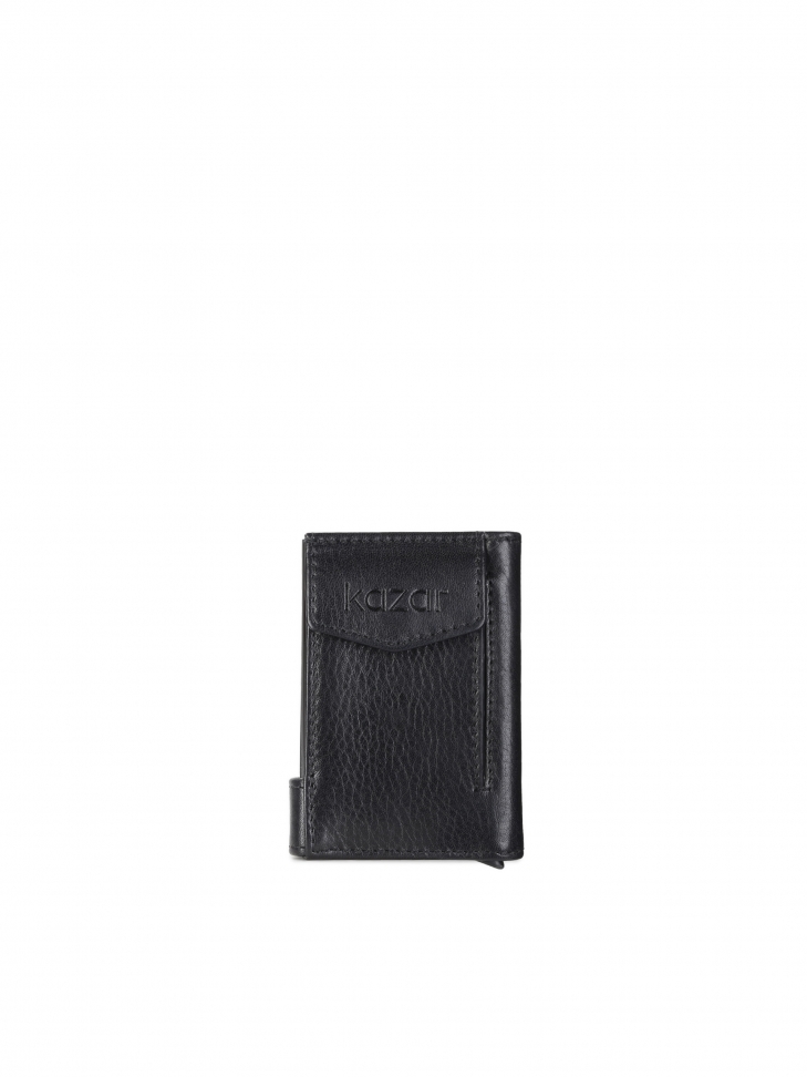 Men's black automatic wallet
