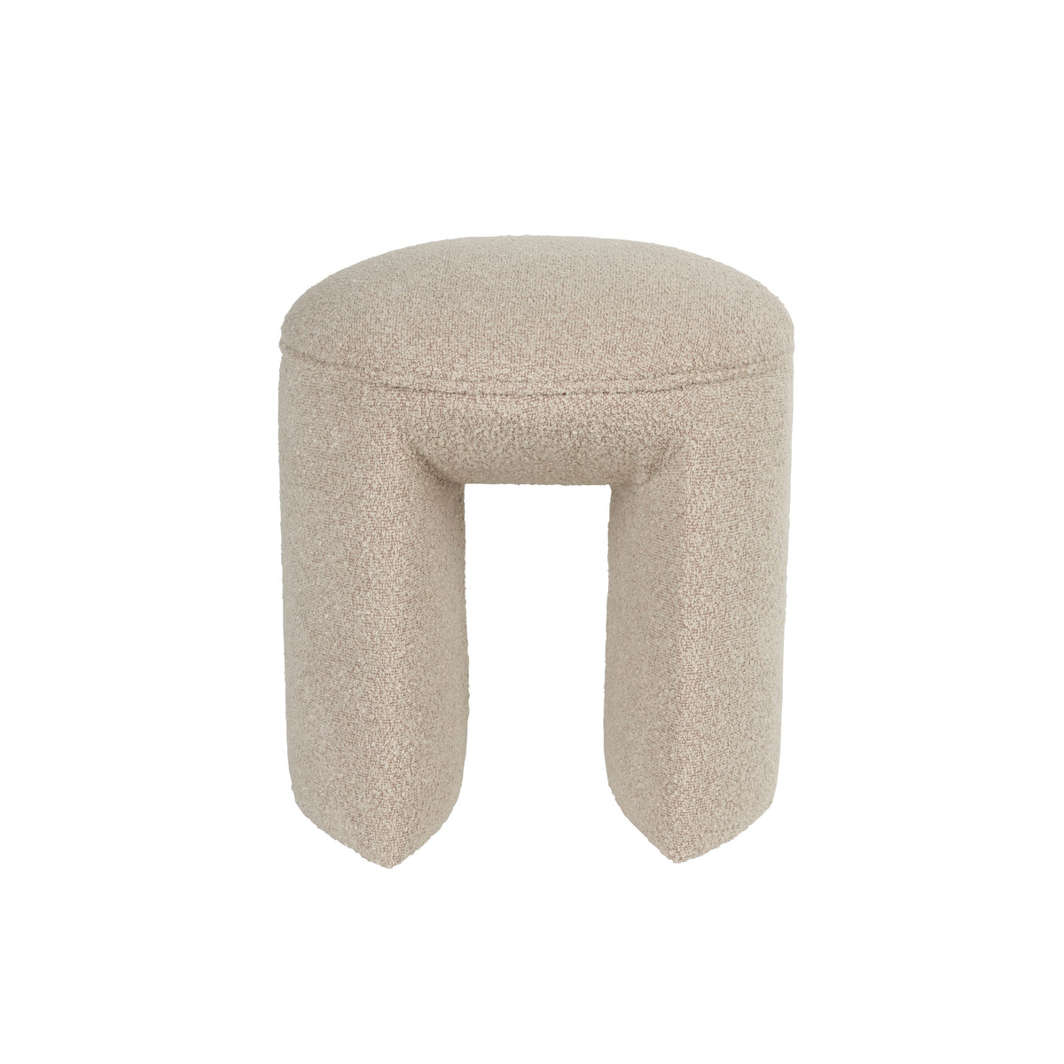 Housecraft Living Noxx Kruk/ Poef Teddy stof Beige