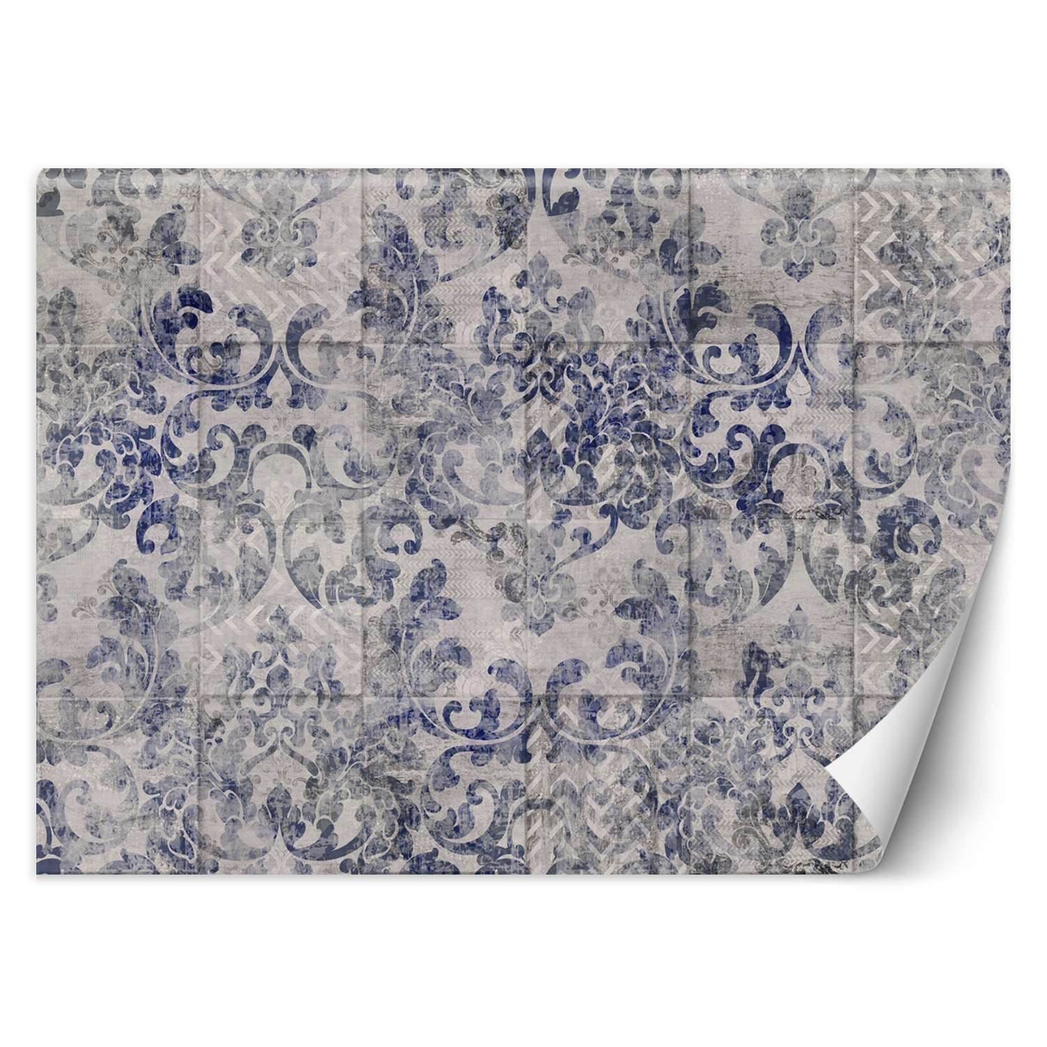 Feeby Fototapeta, Kafelki portugalskie w tle niebieski ornament 150x105