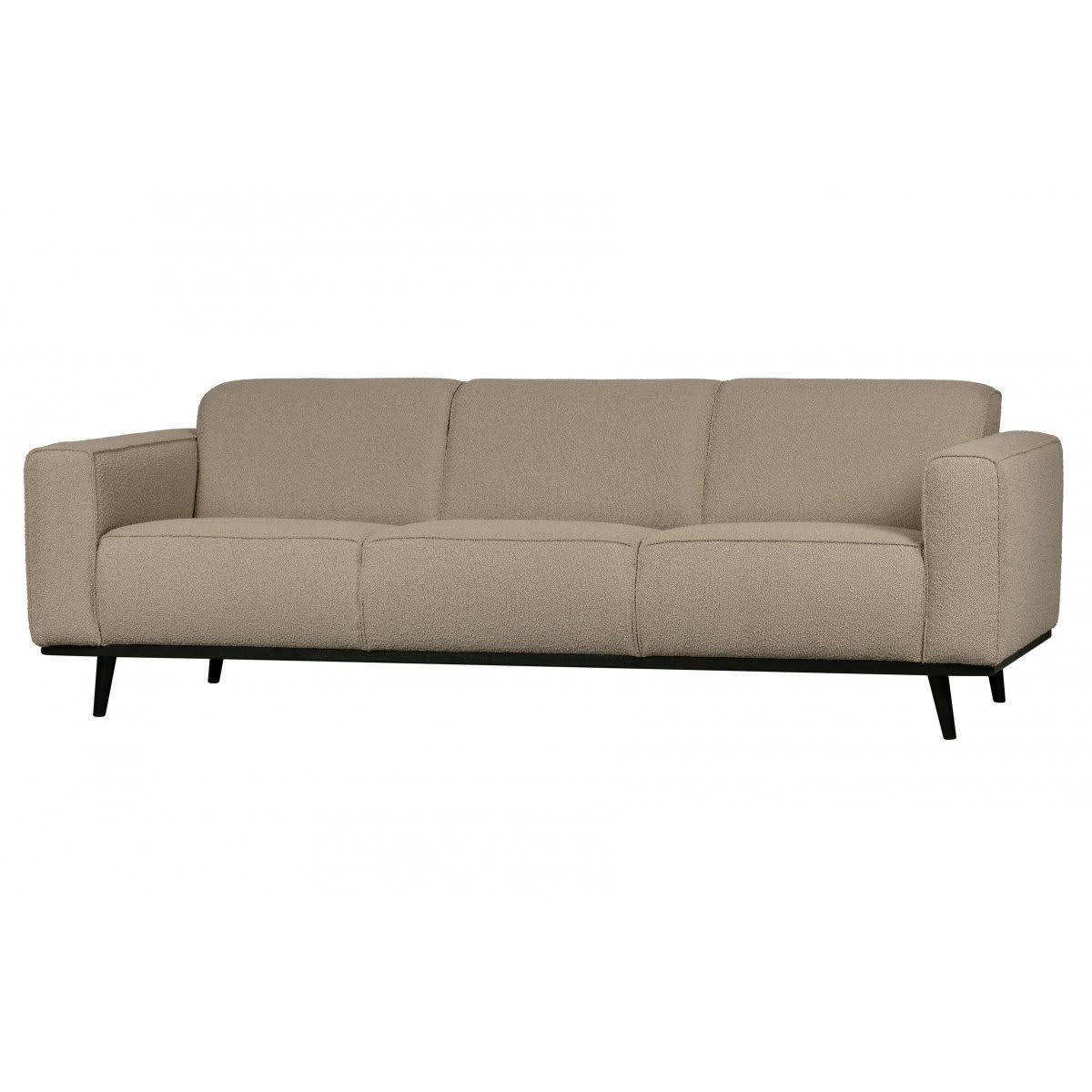 STATEMENT - Canapé moderne en tissu 230cm beige