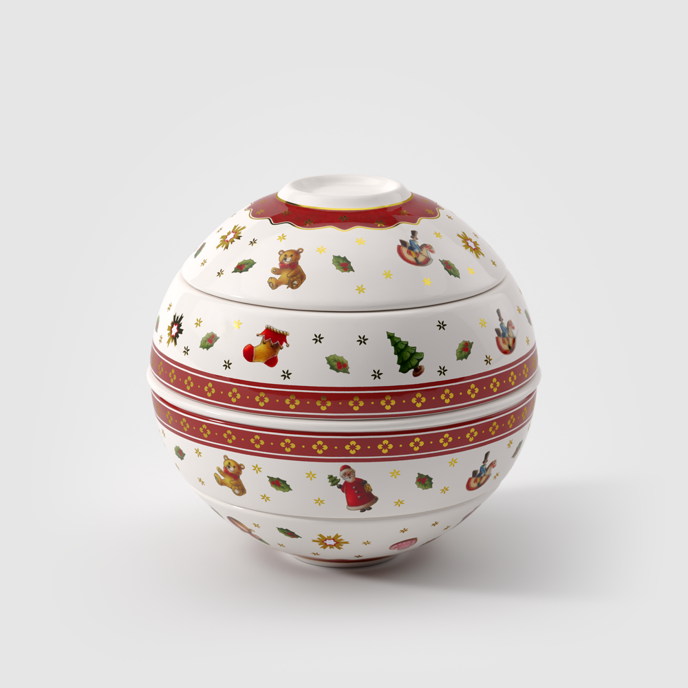 Toy's Delight Snacking set - Red, Premium Porcelain