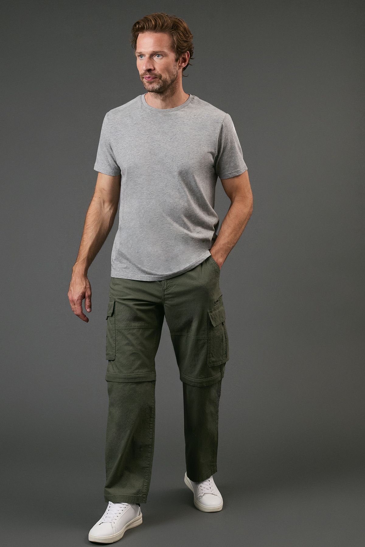 Maine Khaki Ripstop Zip Off Trousers
