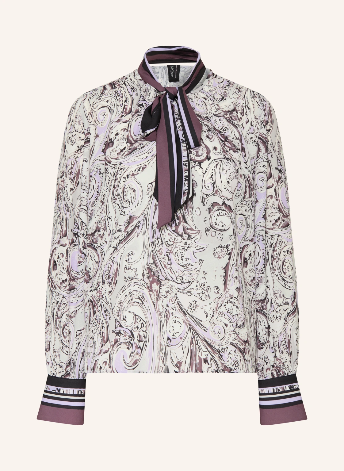 MARC CAIN Bluse mit abnehmbarer Schluppe