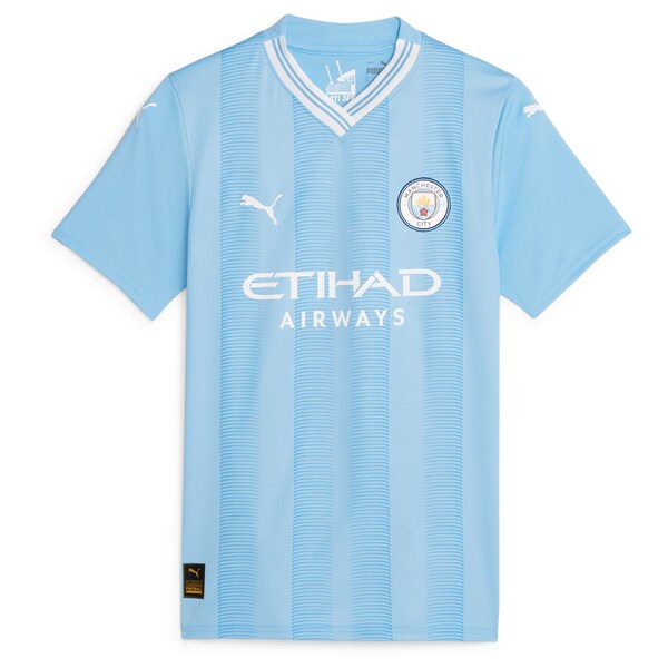 Manchester City Puma Women's 2023/24 Home Replica Custom Jersey - Sky Blue