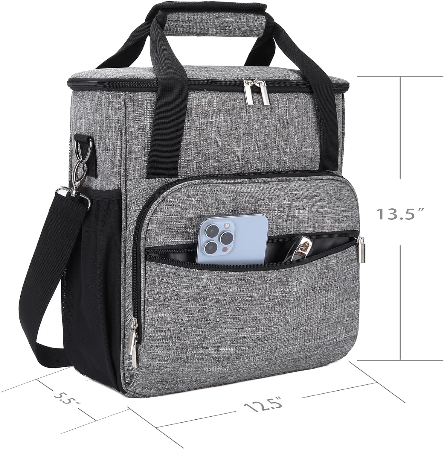 Coffee Maker Carring Bag for Keurig K-Mini or K-Mini Plus, Storage Mini Tote Case for Travel, Grey(Bag for Keurig K-Mini (Plus))