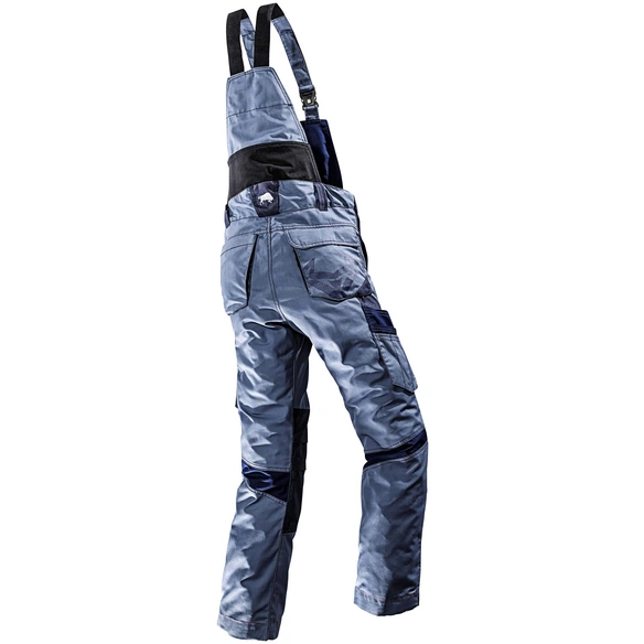 Latzhose »WORXTAR«, Polyester/Baumwolle, taubenblau/marine