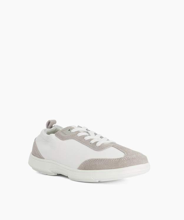 Estafan White - Lace-Up Runner Trainers