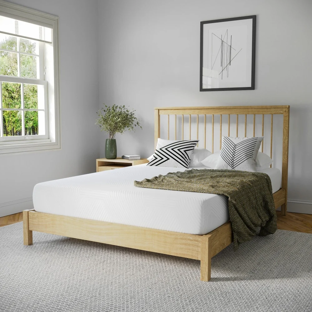 8 Inch Cooling Green Tea Pressure Relieving Memory Foam Mattress in a Box