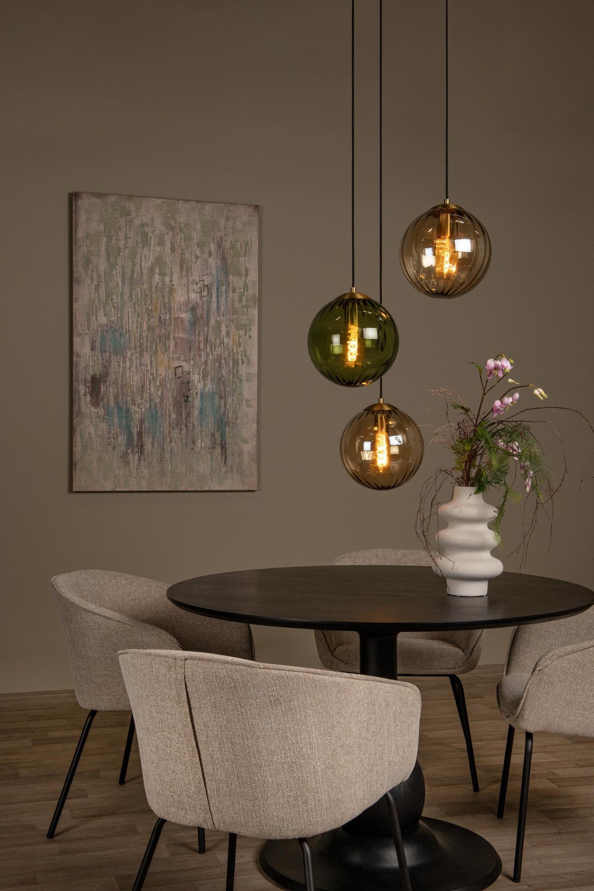 Lucide hanglamp MONSARAZ - 3xE27 - Groen