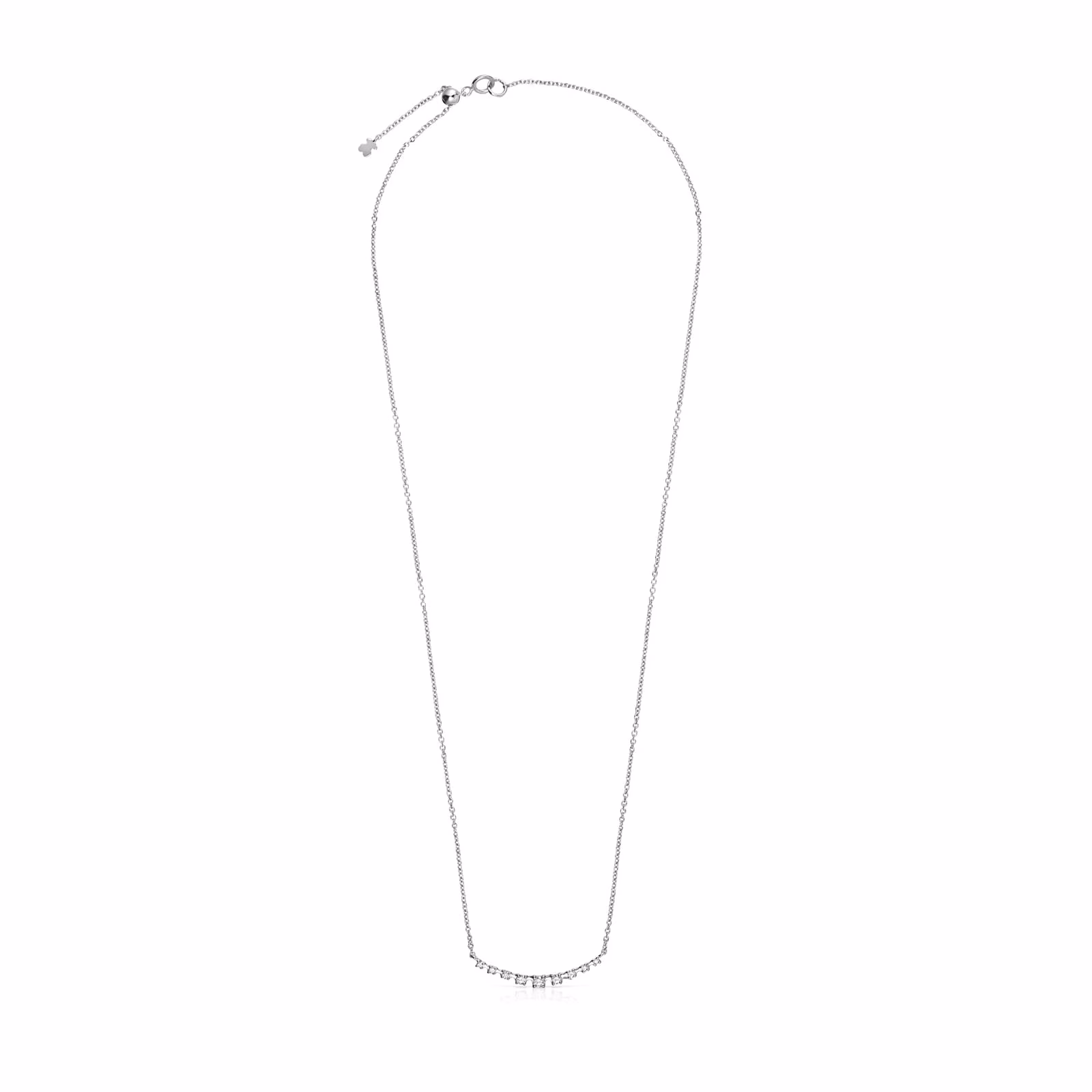 Collar de oro blanco con diamantes Riviere