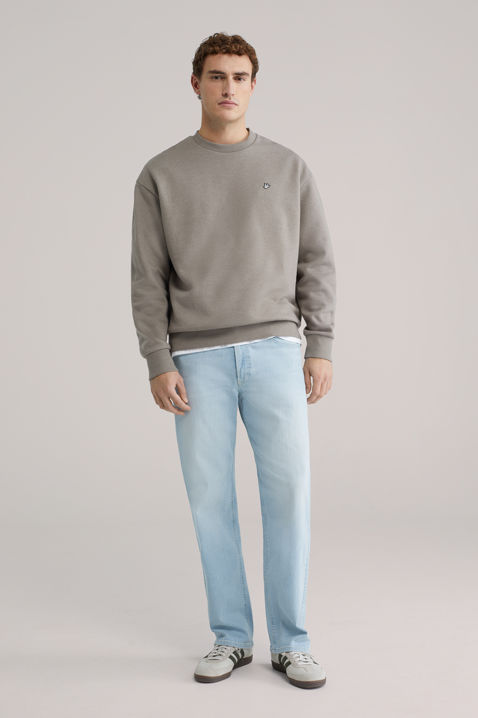 Heren relaxed fit jeans met medium stretch