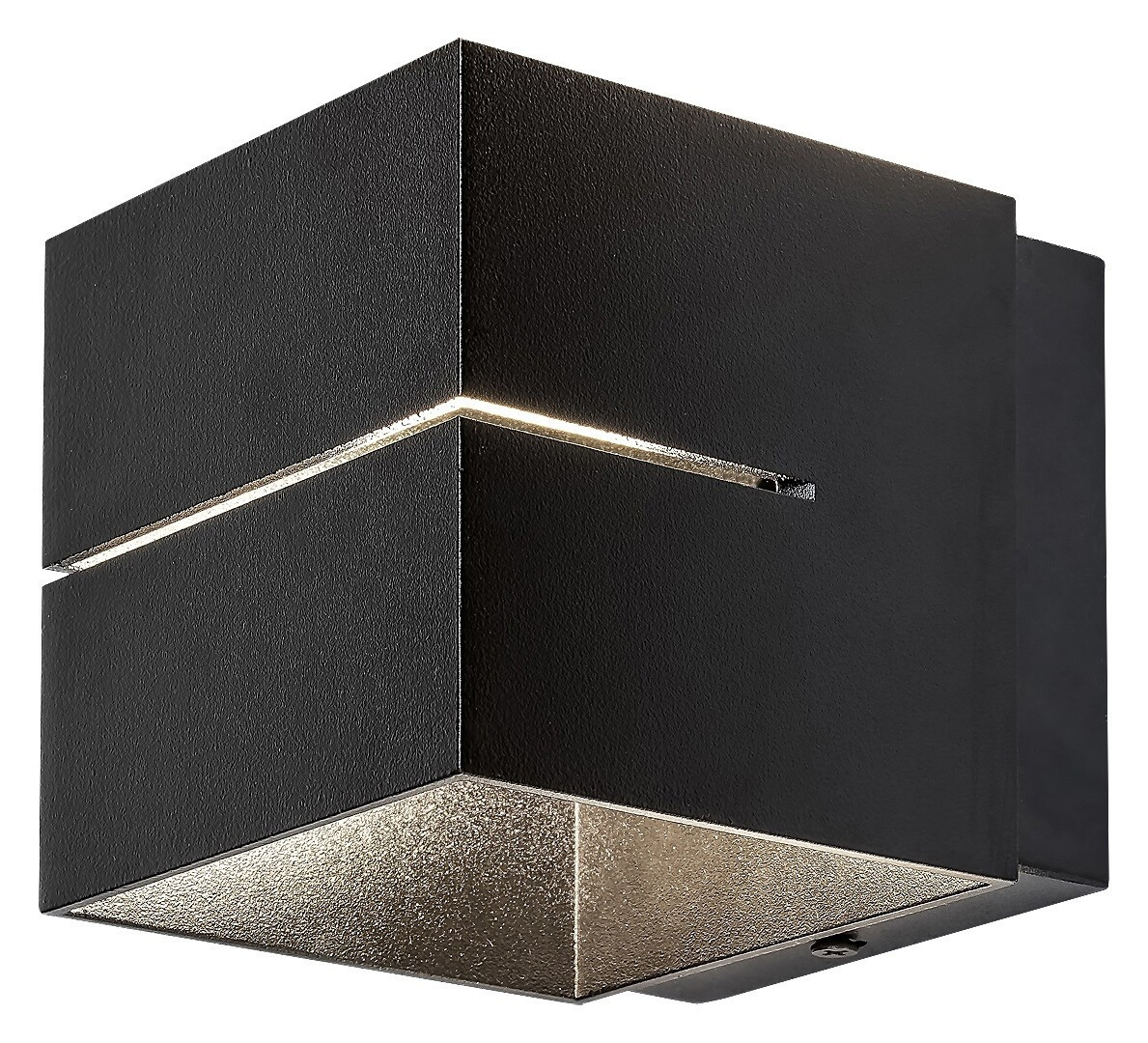 Kinkiet czarny matowy Kaunas 1xG9x10W wym:9,6x9,6x12cm IP20 Rabalux