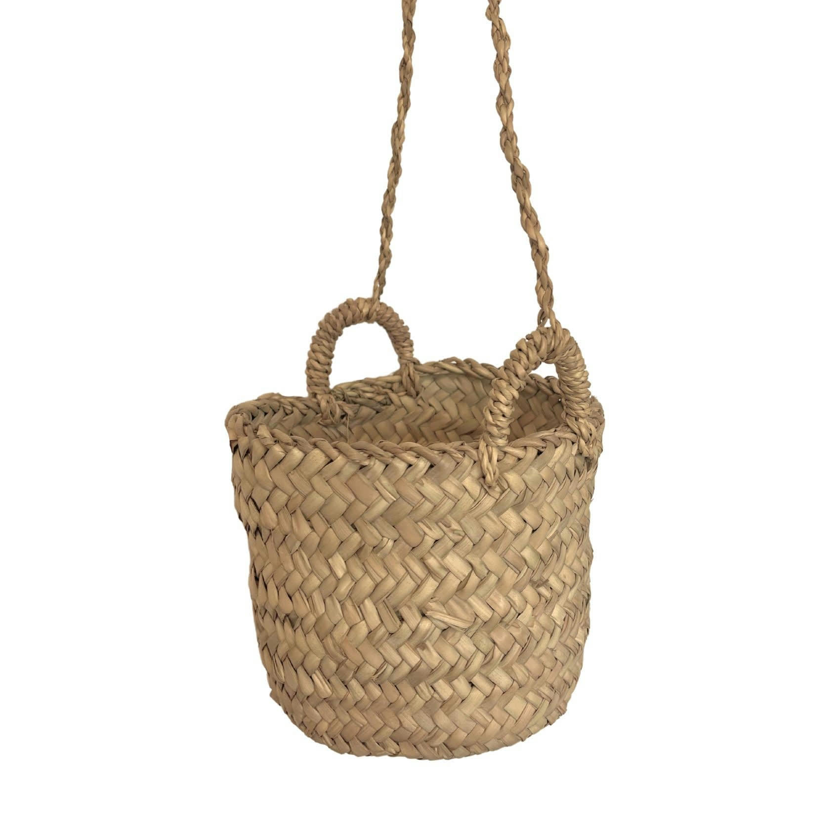 - Panier à suspendre  osier naturel 15x15 cm