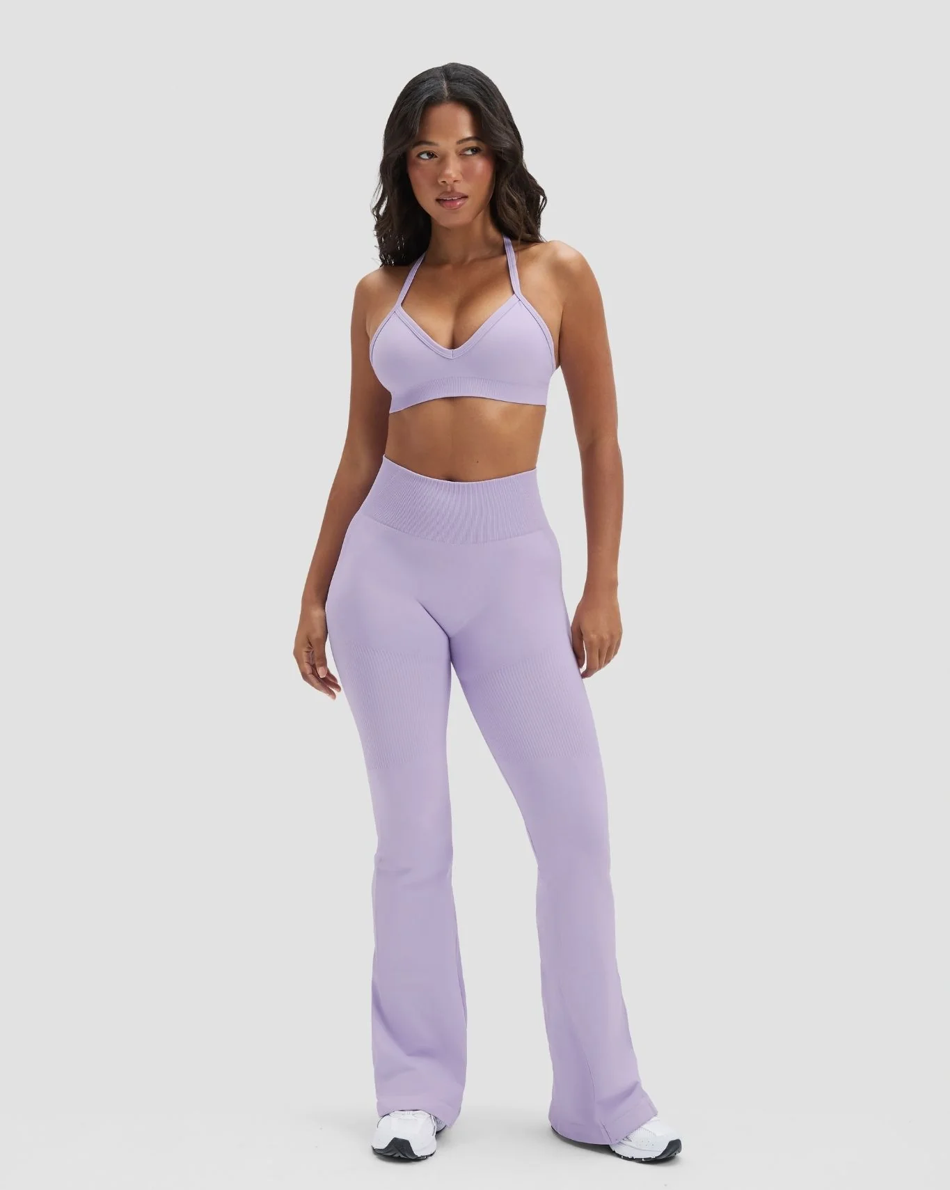 Elevate™ Sculpting Seamless Adjustable Halter Bra | Lilac