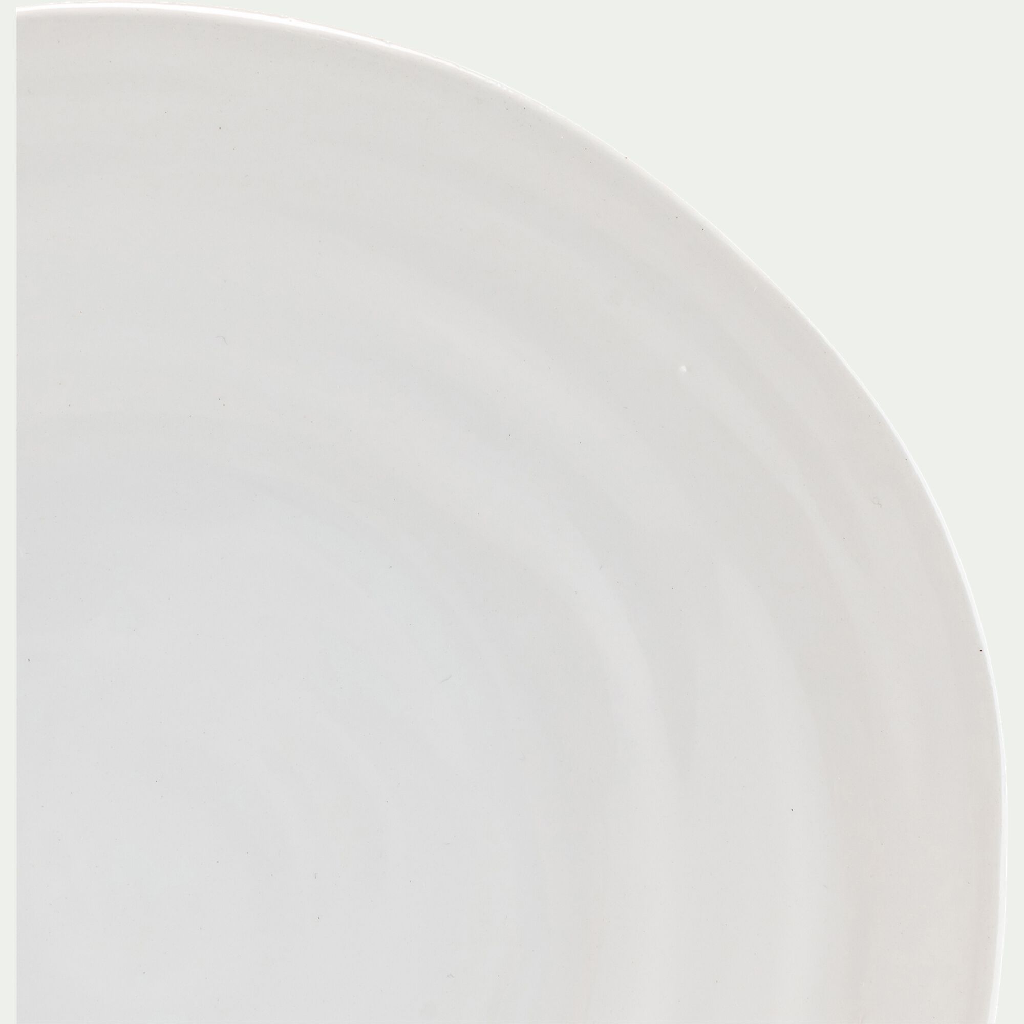 PALERME - Assiette à dessert en faïence D20cm - blanc