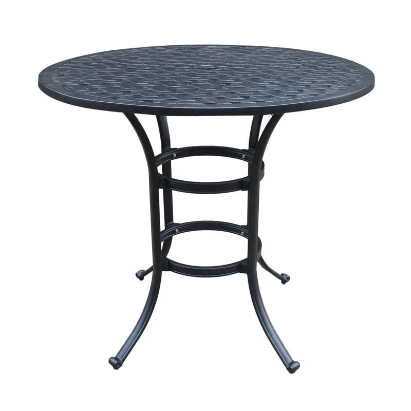 Ventura 42 Inch Cast Aluminum Round Bar Table