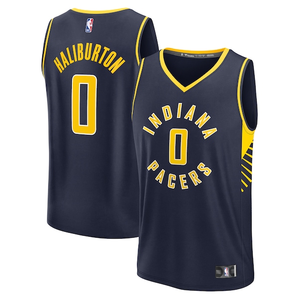 Tyrese Haliburton Indiana Pacers  Fast Break Replica Jersey - Icon Edition - Navy