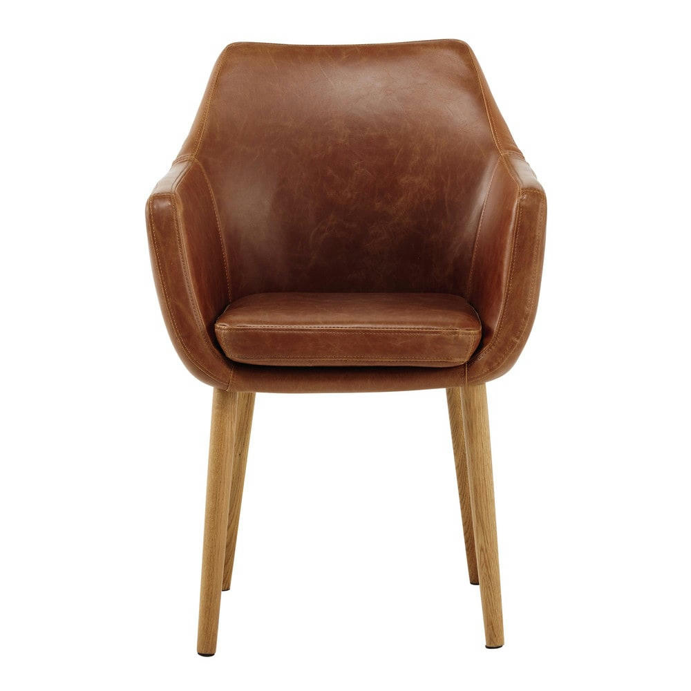 Davis - Fauteuil vintage marron