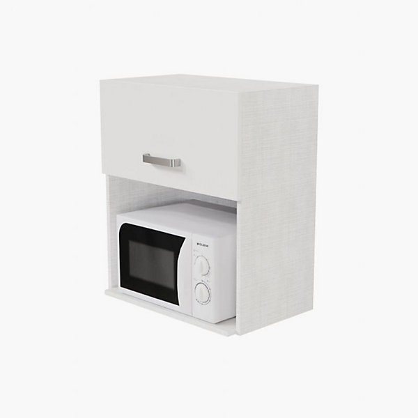 Meuble micro-ondes - 60 cm - Caisson coloris Lino