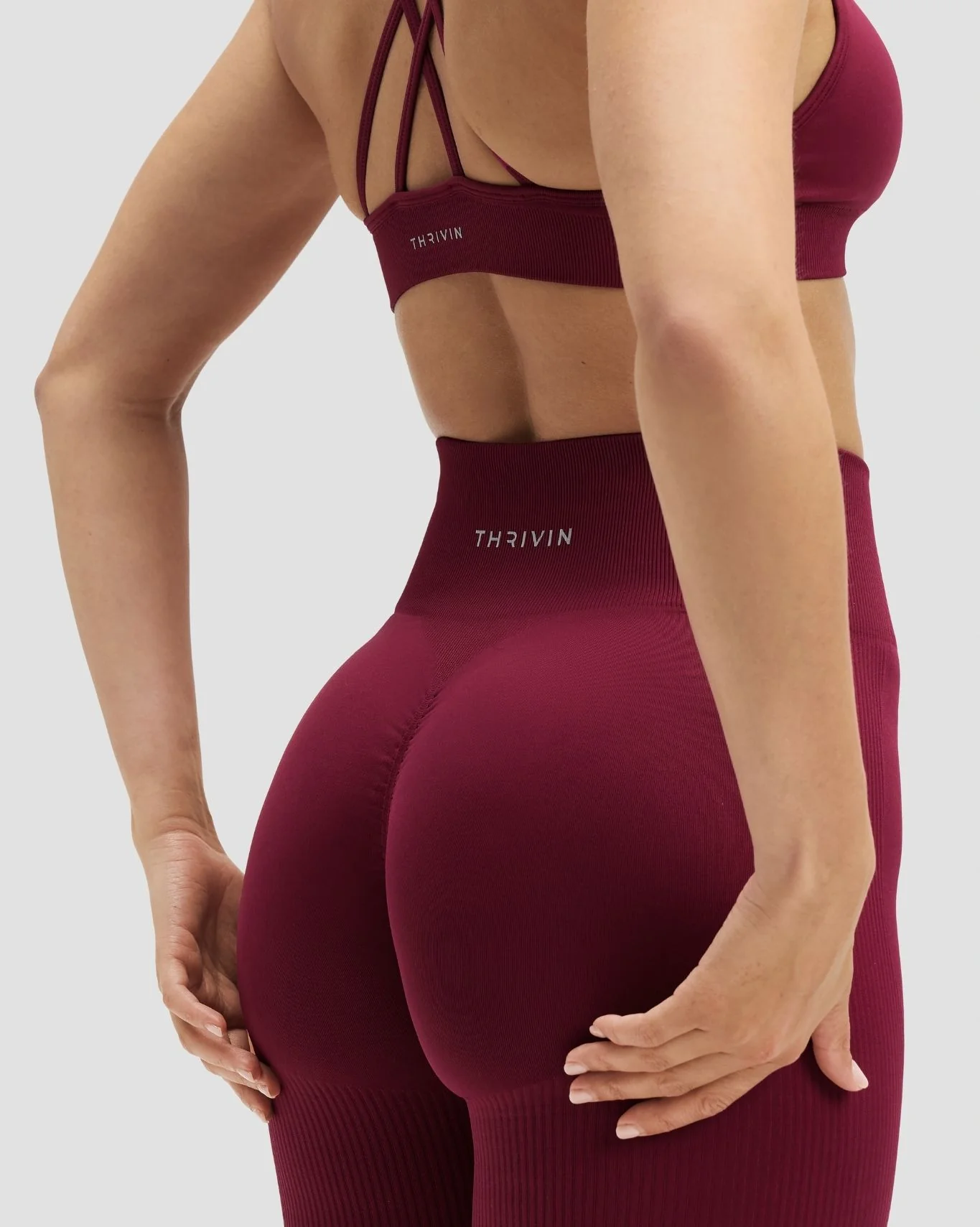 Elevate™ Sculpting High Waist Scrunch Flare | Cherry Berry