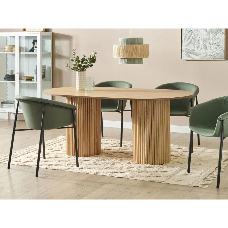 SHERIDAN - Eettafel - Lichte houtkleur - MDF