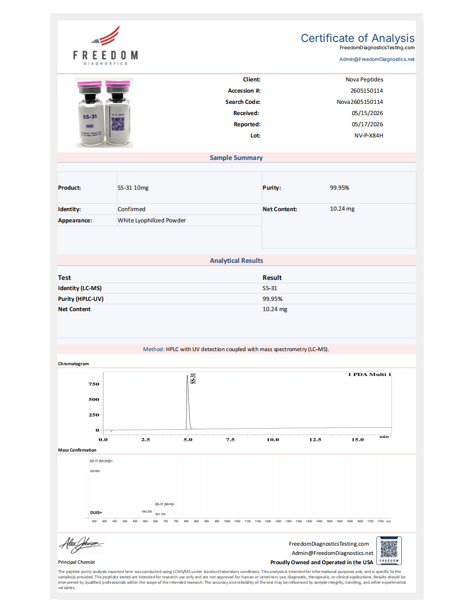 2S20 | SS-31 Elamipretide 20mg × 10 Vials