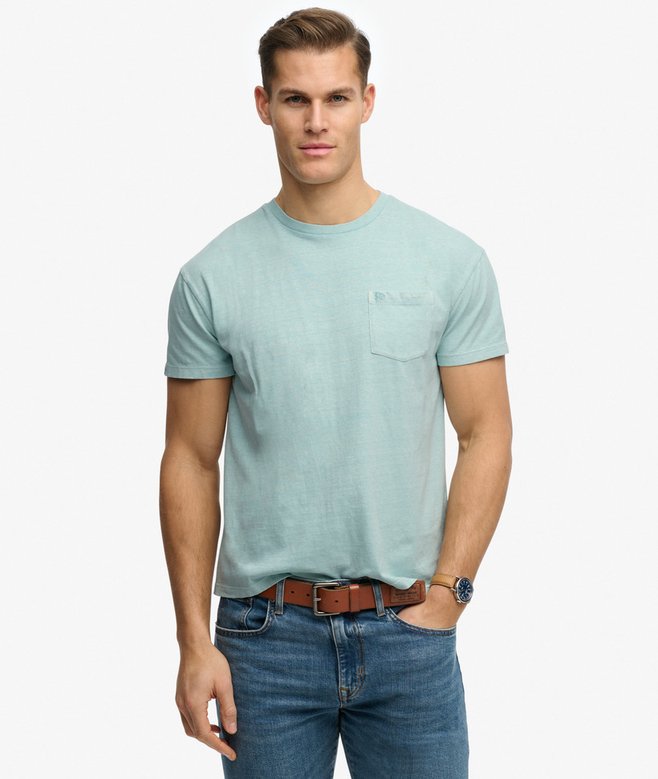 Classic Cotton Linen Pocket T-Shirt