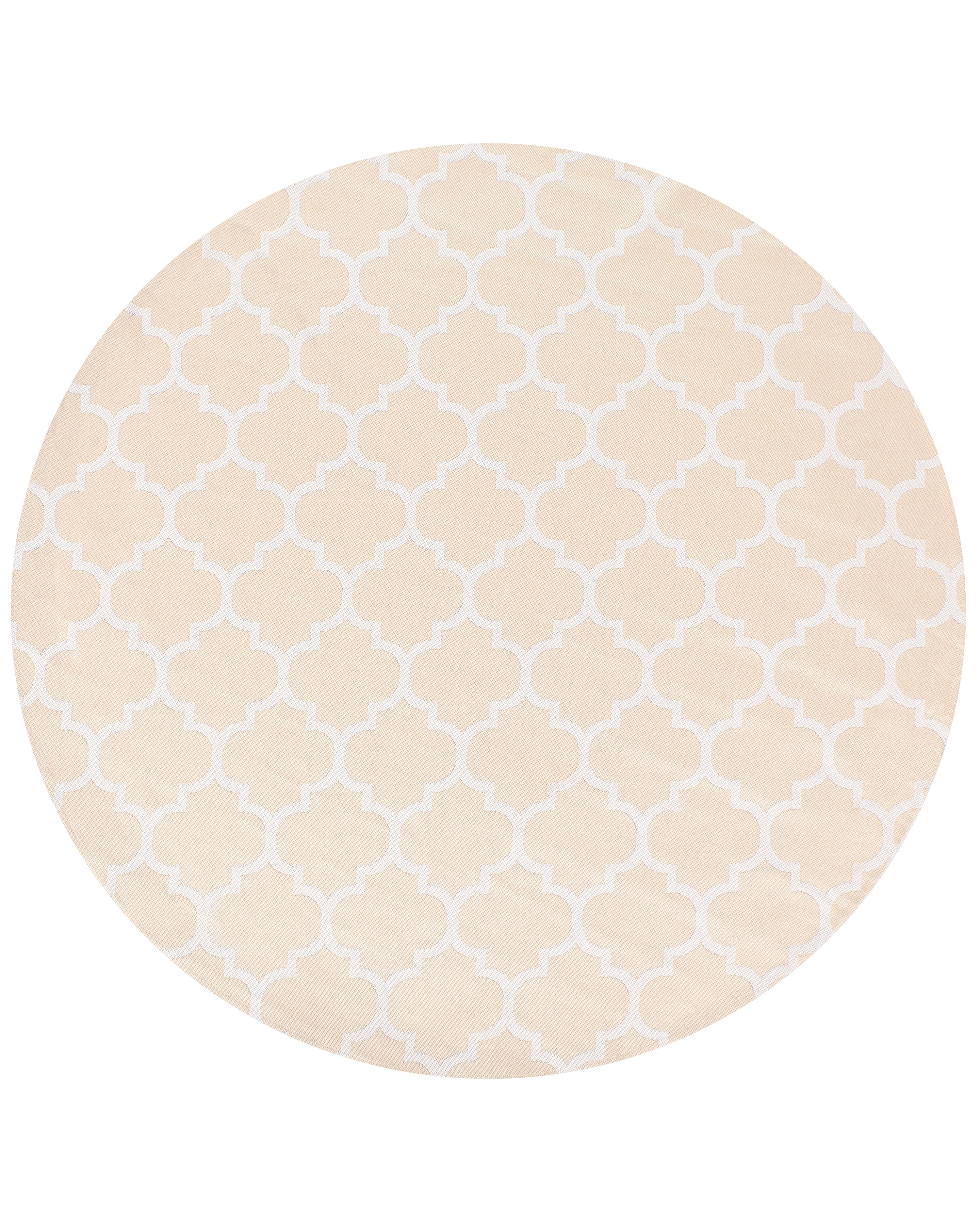 Outdoor Rug MOSORE Beige ? 120 cm